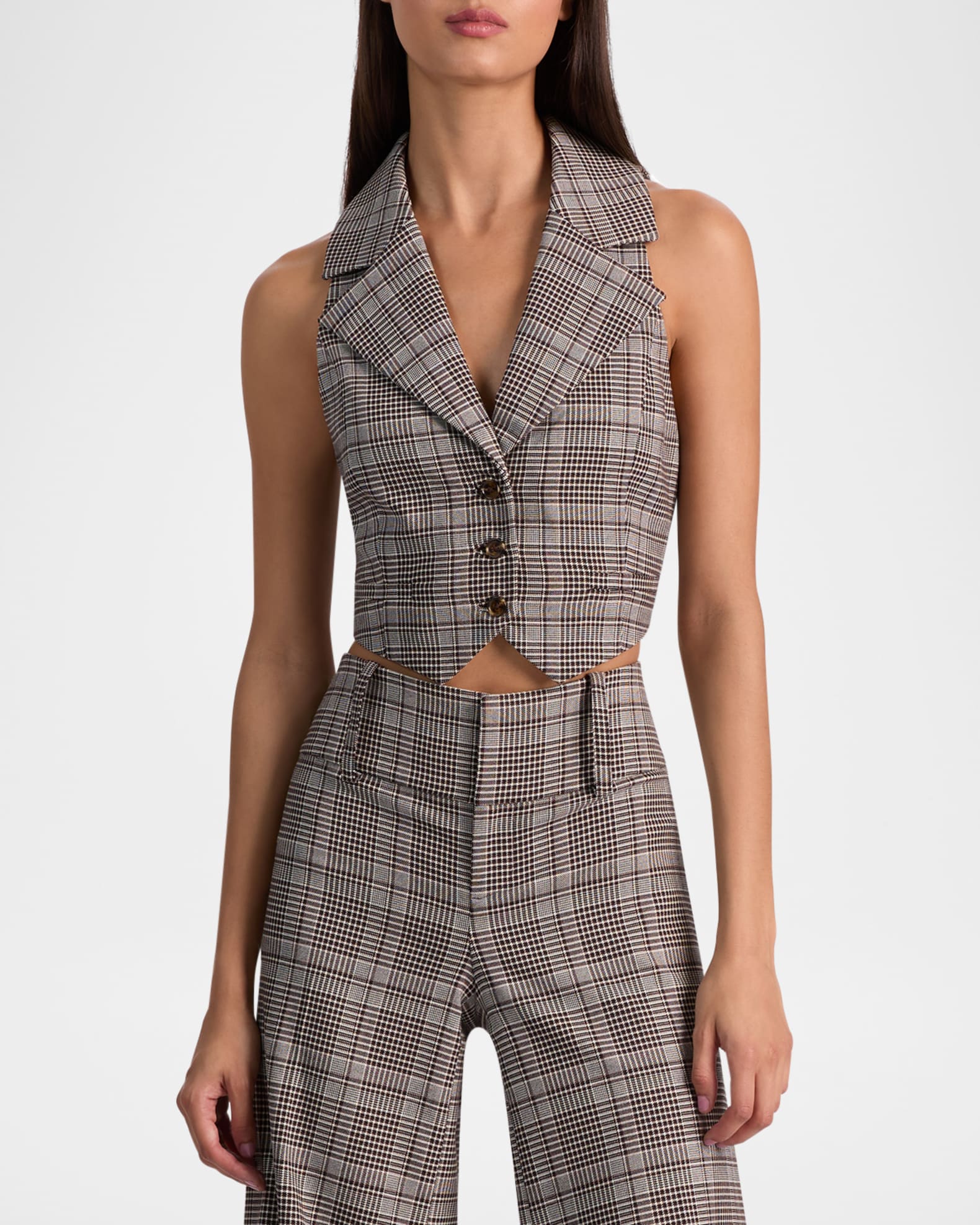 Donna Plaid Vest