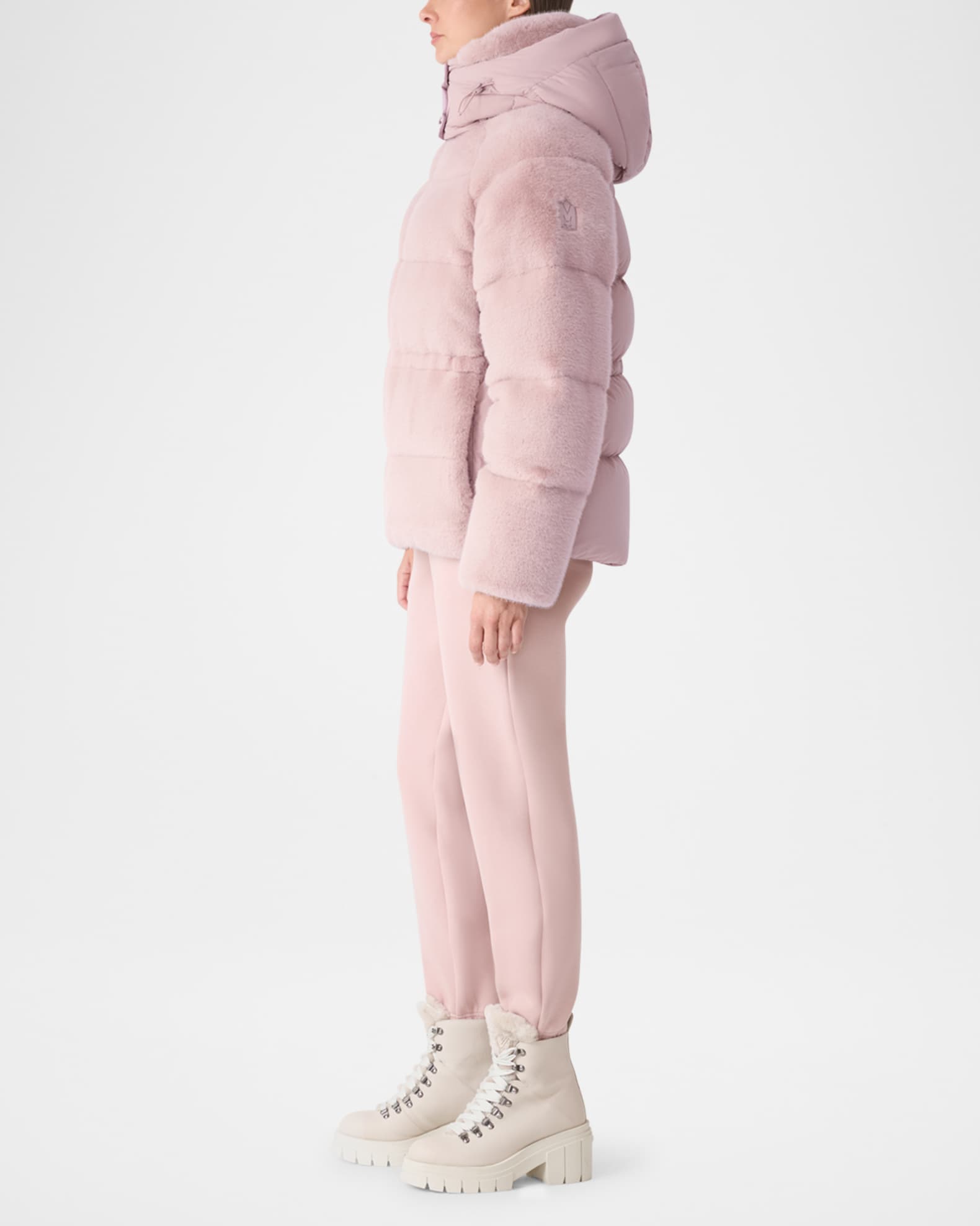 Mackage Cassidy Quilted Down Jacket with Removable Hood | Neiman