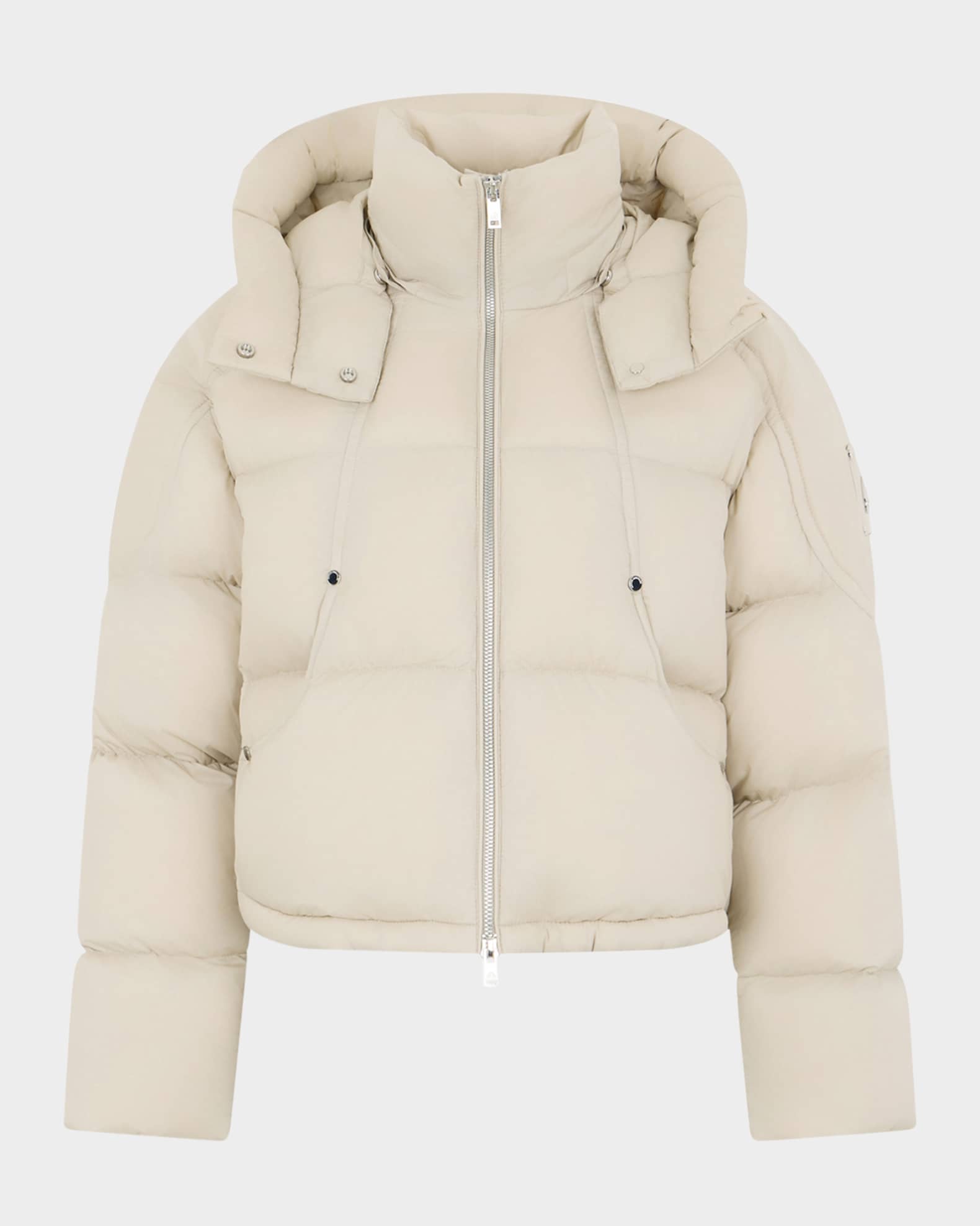 Moose Knuckles Akai Cropped Down Puffer Jacket with Detachable