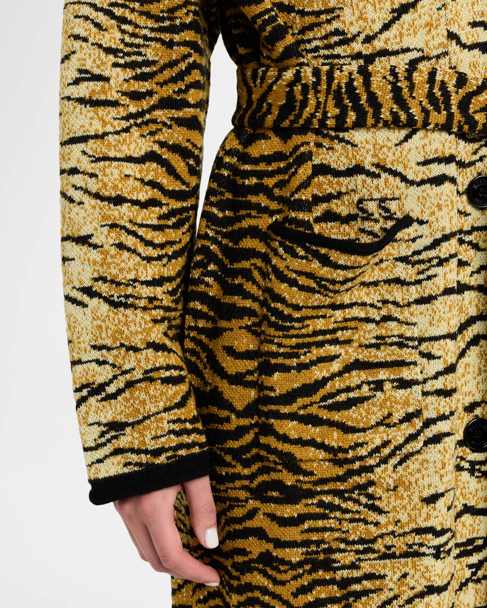 Moschino Bugs Bunny Intarsia-knit Dress In Red