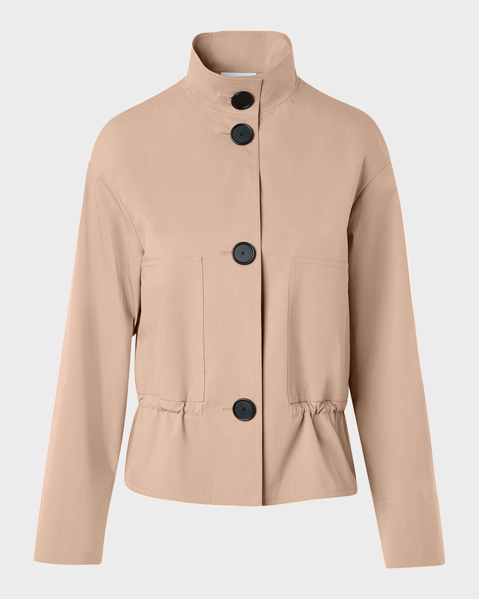 Akris punto Techno Cotton Poplin Short Parka Jacket | Neiman Marcus