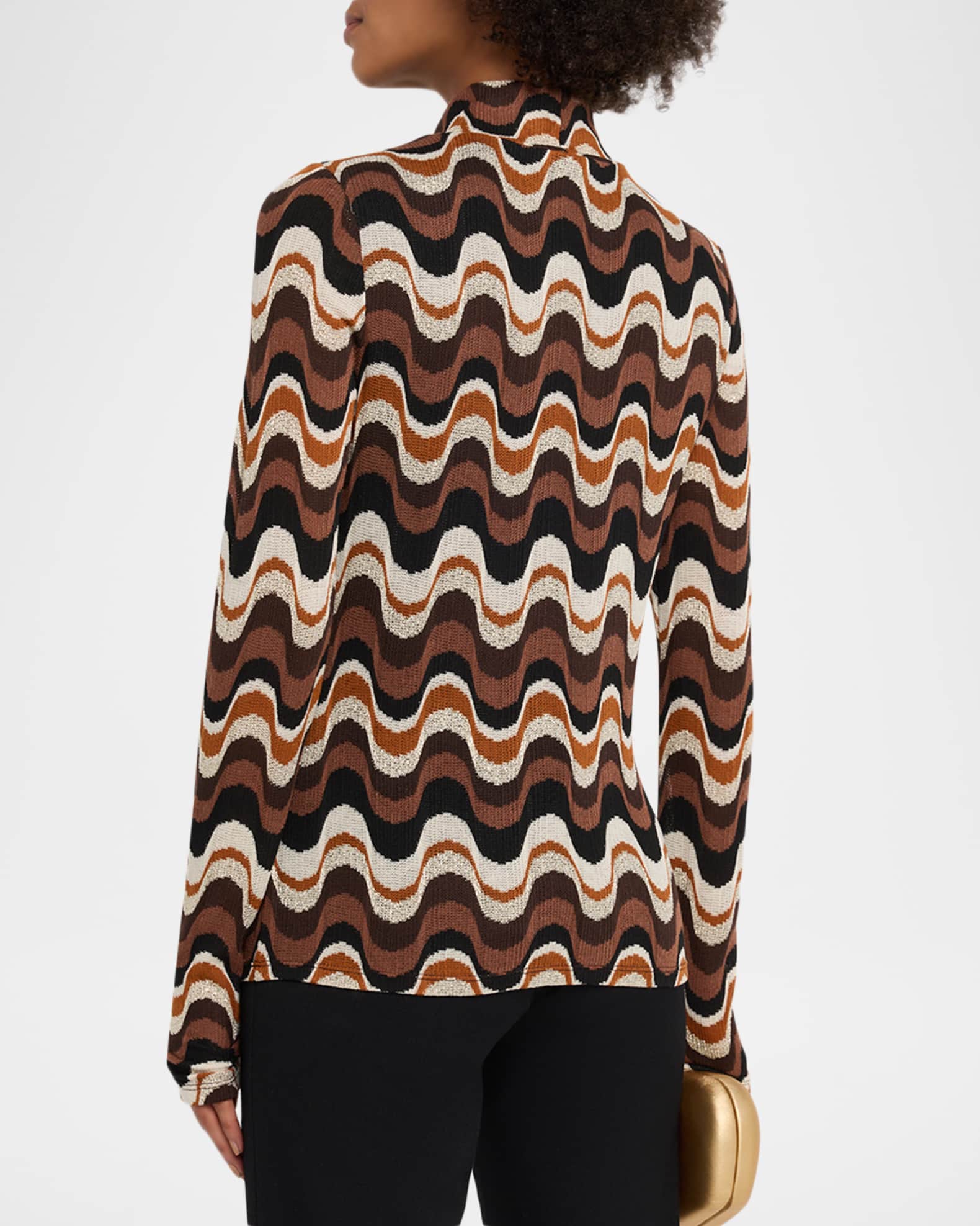 Ramy Brook Swirl Prudence Turtleneck Sweater | Neiman Marcus
