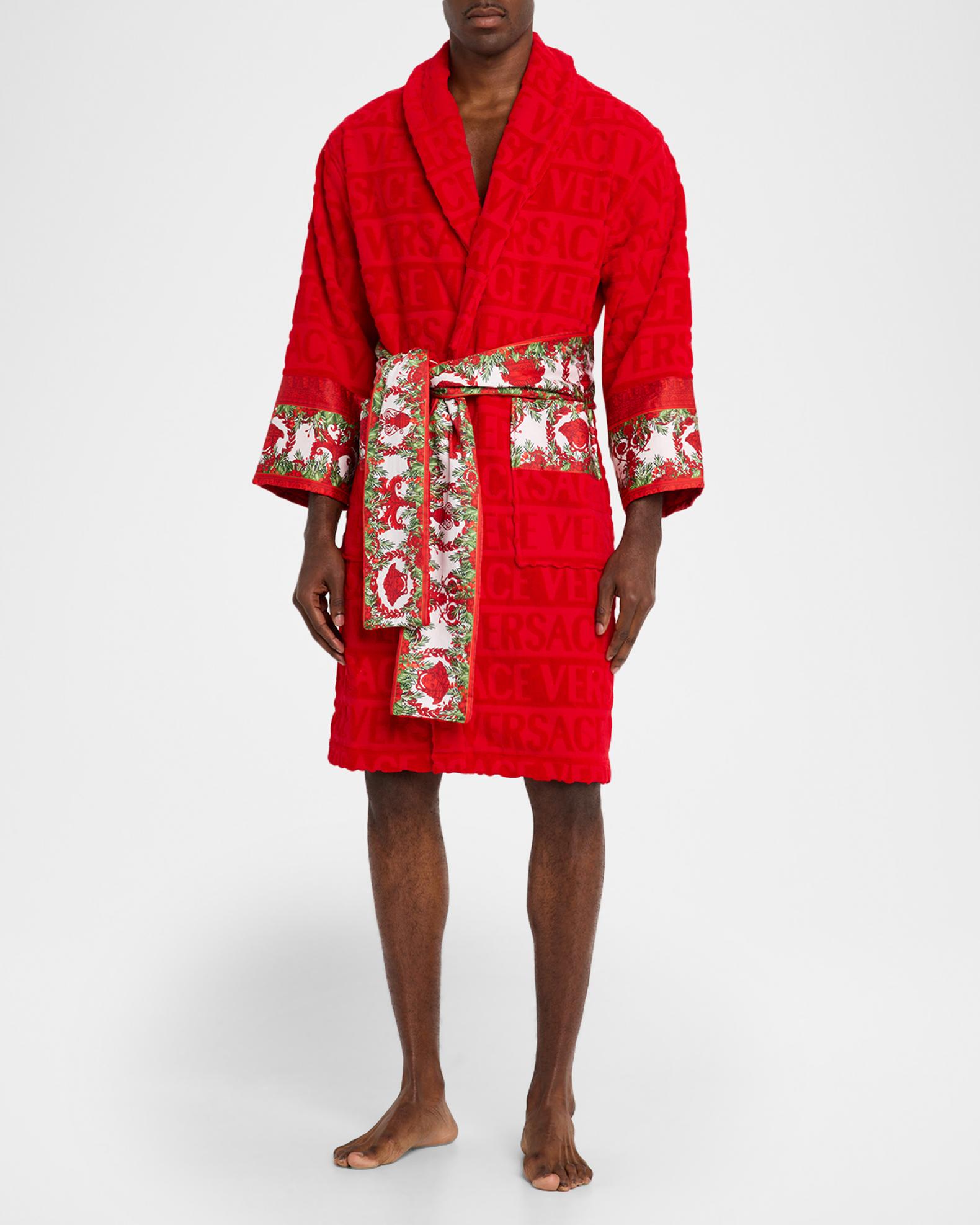 Versace Men's I Heart Baroque Holiday Bathrobe | Neiman Marcus