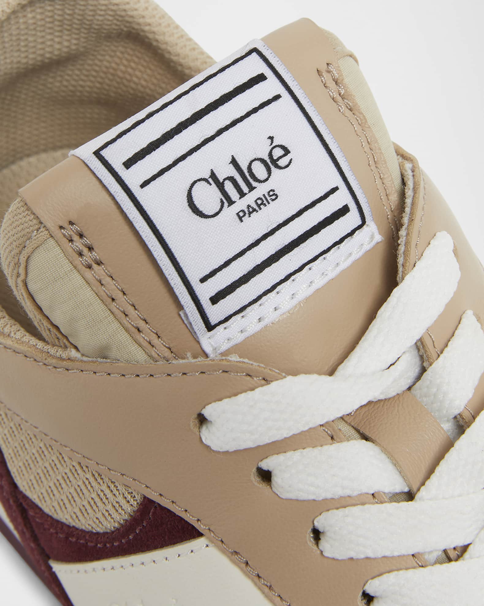 Kick Mixed Leather Retro Low-Top Sneakers