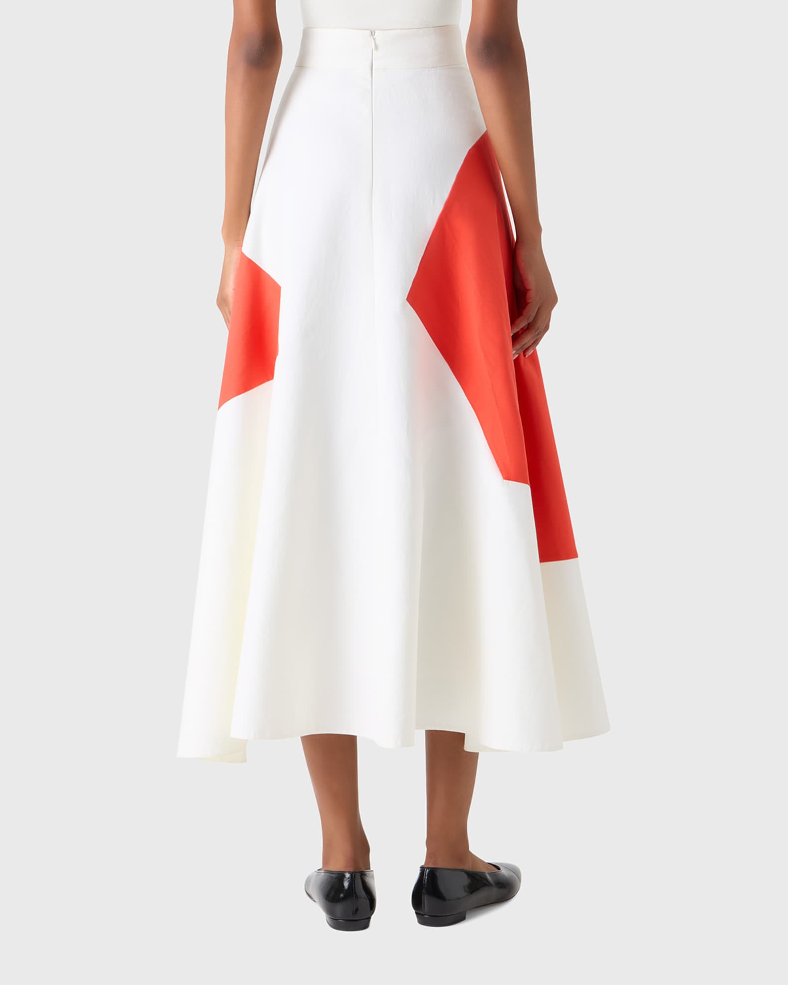white maxi dress a line Modal Plunge Neck Long Sleeve Maxi Dress in White - XXL main image 1