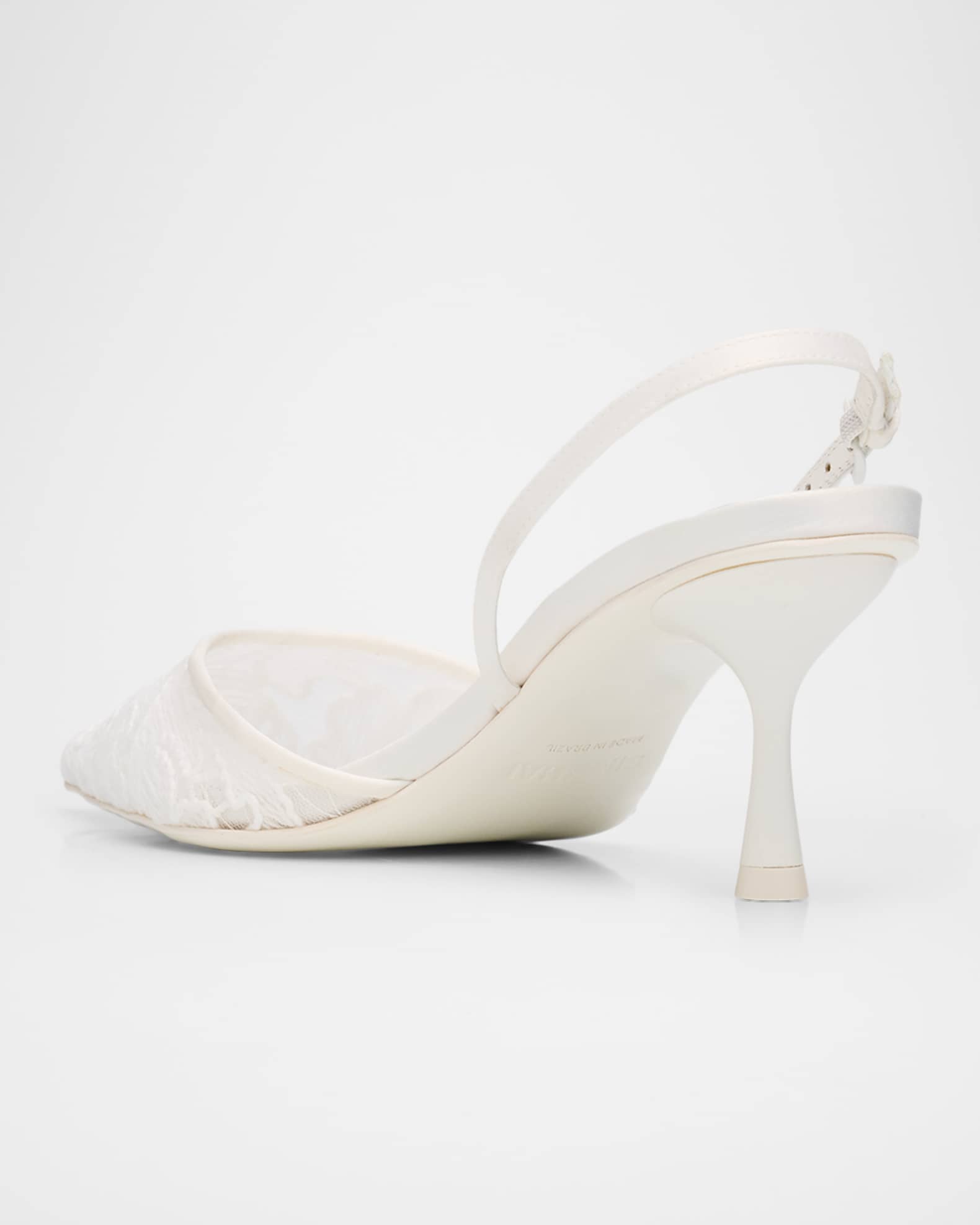 SIMKHAI 65mm Dylan Lace Slingback Pumps | Neiman Marcus