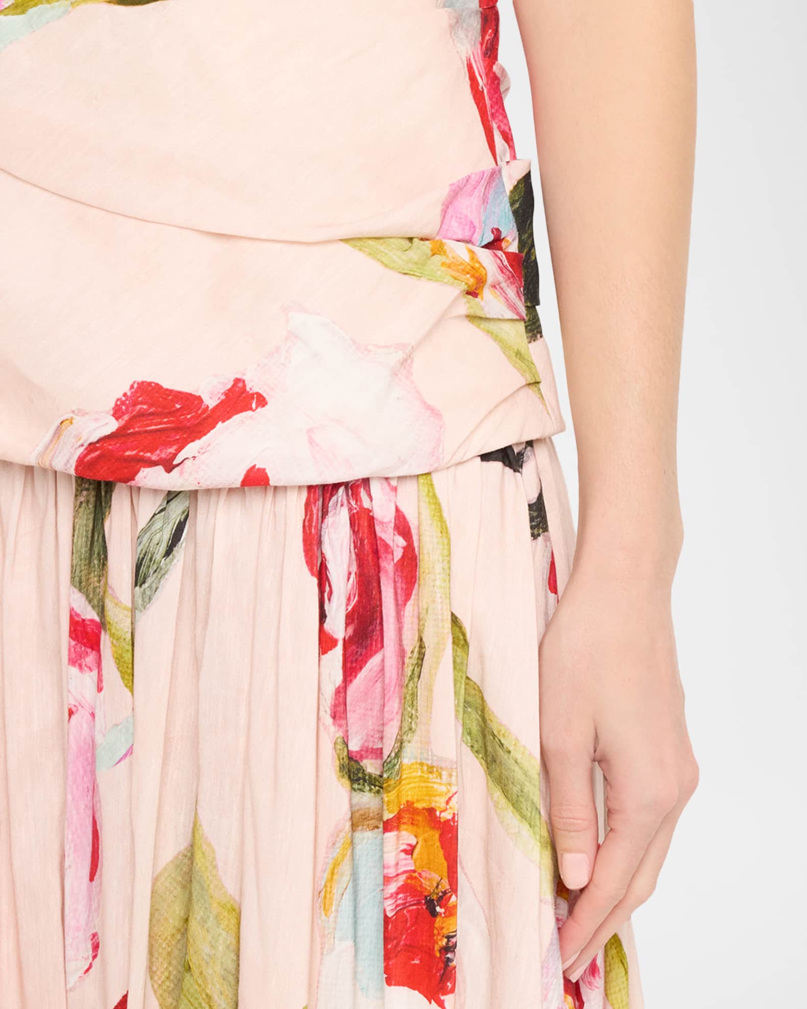 Acler Nershall Strapless Drop-Waist Maxi Dress | Neiman Marcus