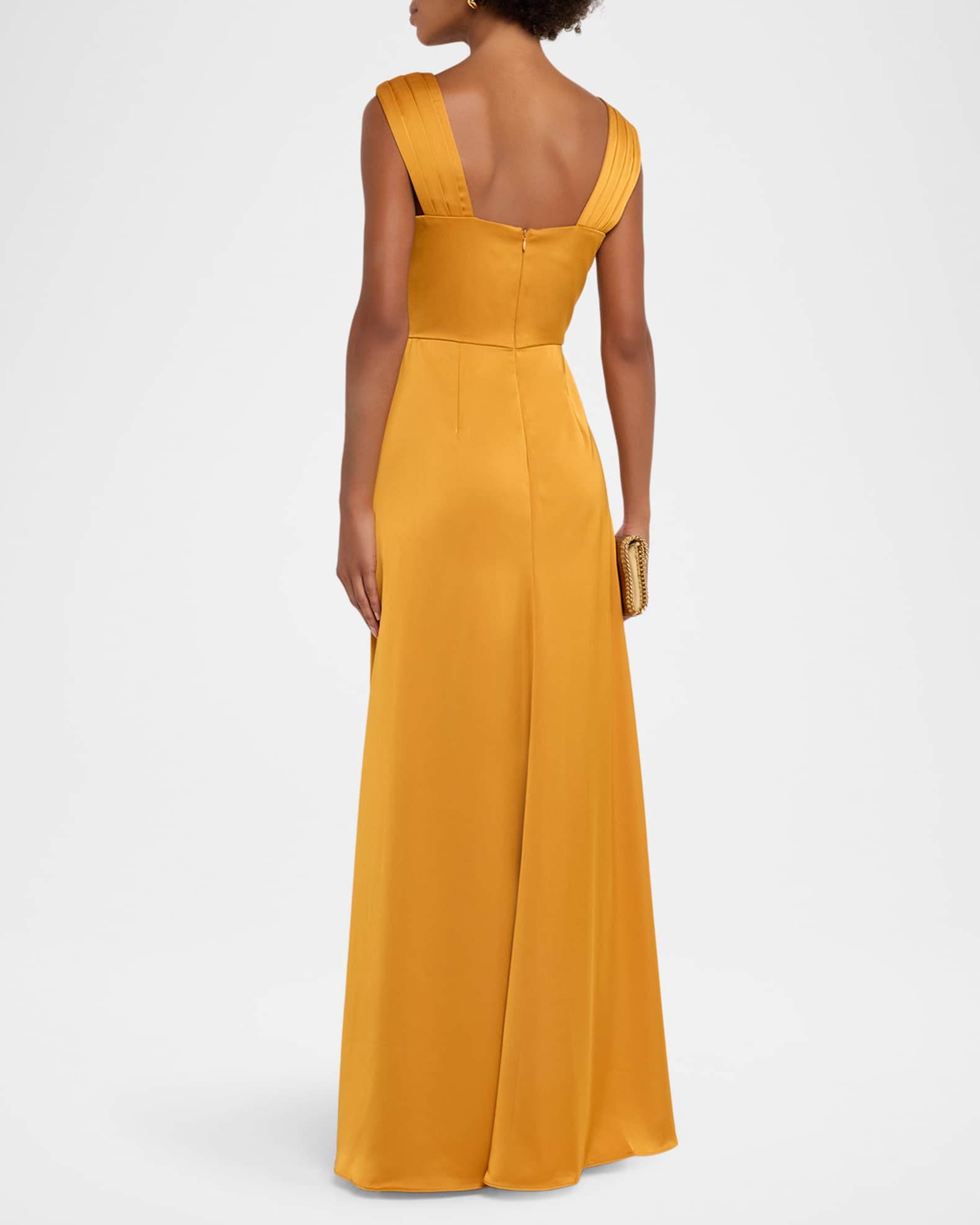 theia gold dress DreamDress By PMN Theia Gold Ball Wedding Dress Gown Illusion Neckline Embellishment Sheer Bodice Sleeveless Chapel Train Glitter main image 1