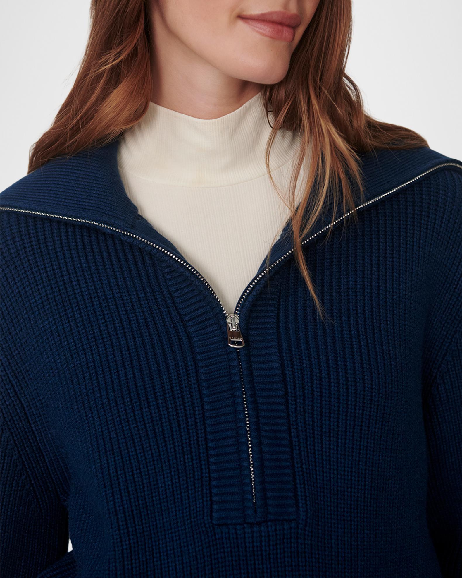 Varley Maura Half-Zip Ribbed Knit Pullover | Neiman Marcus