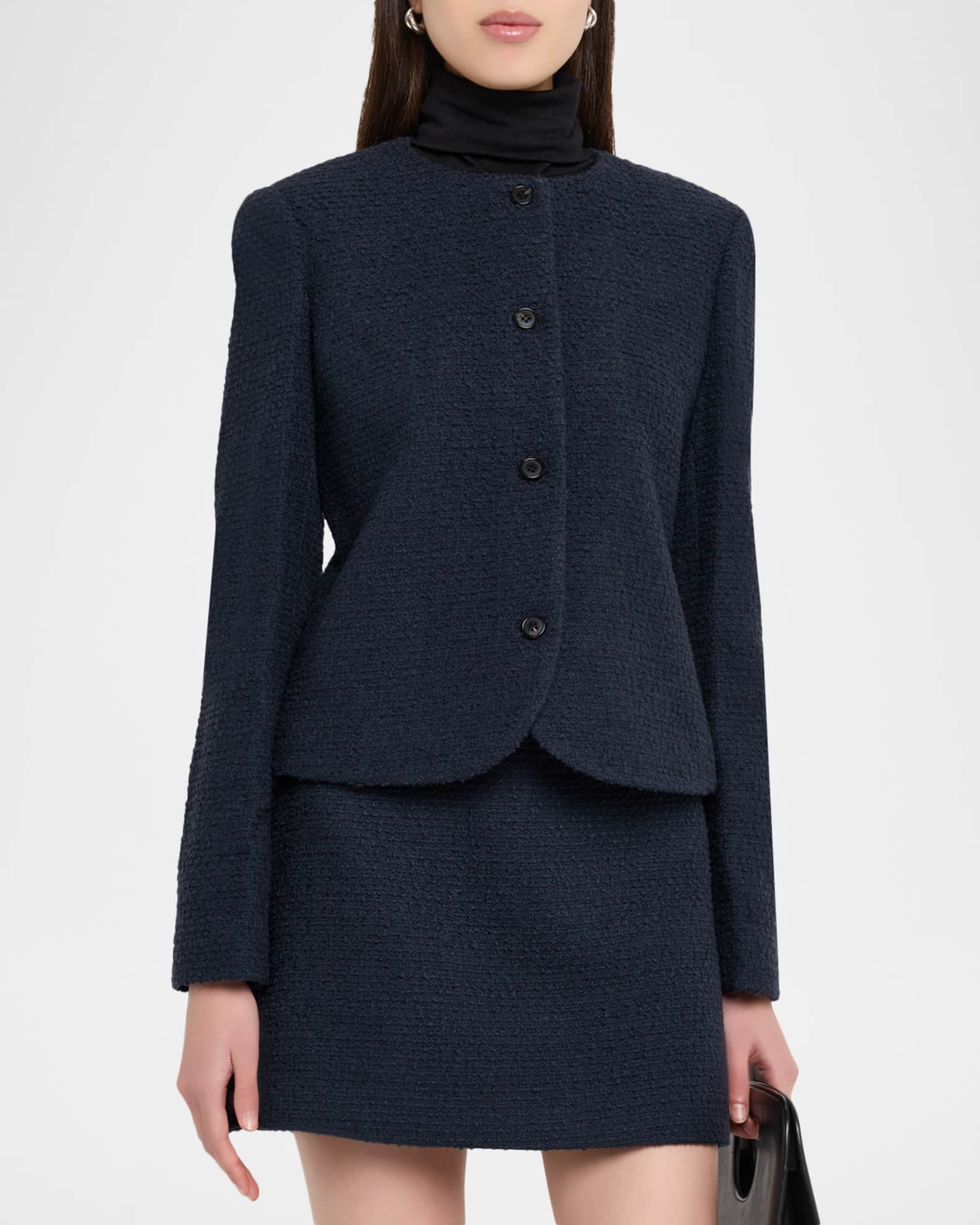 Theory Tailored Tweed Jacket | Neiman Marcus