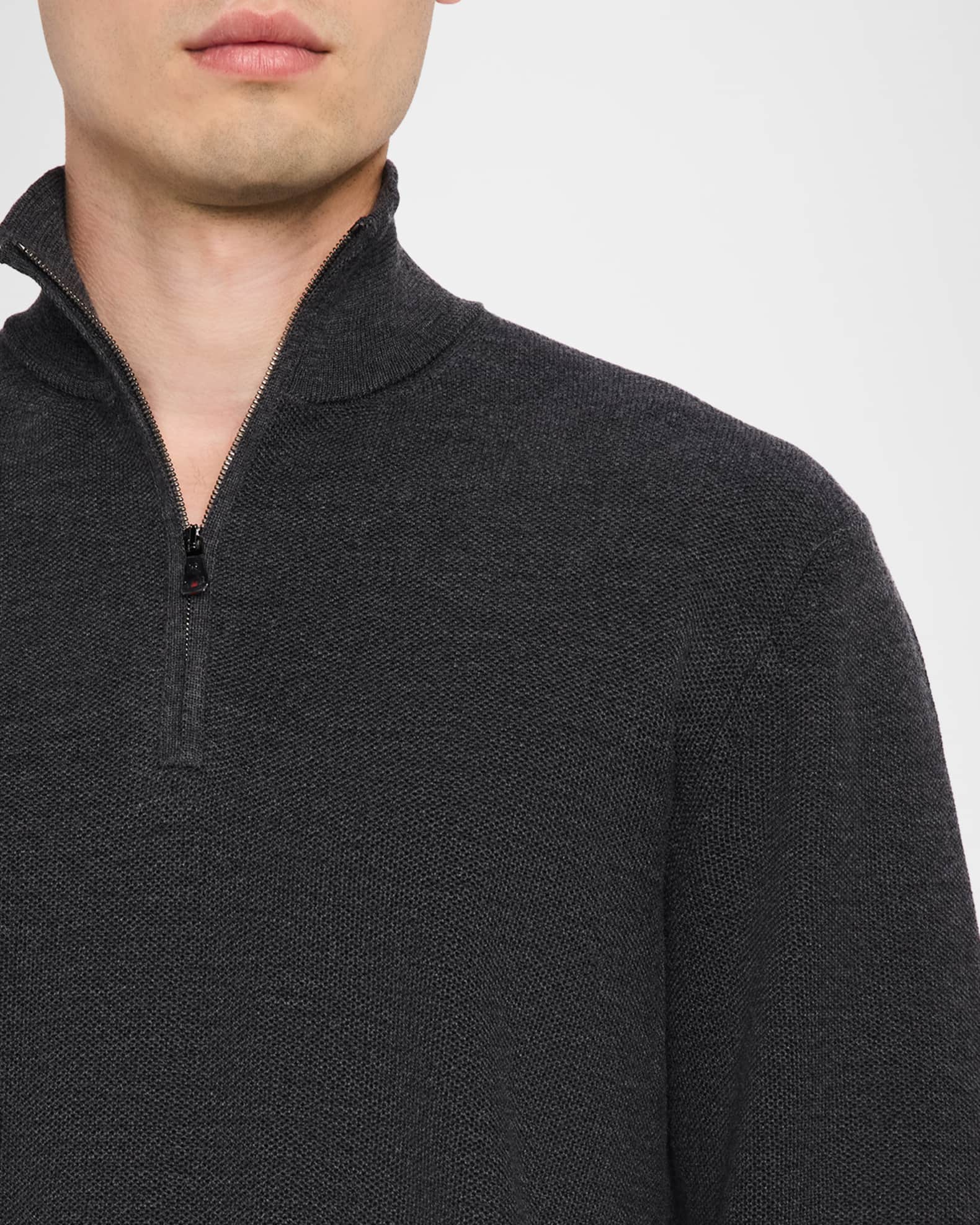 Ralph Lauren Purple Label Men's Wool Knit Half-Zip Sweater