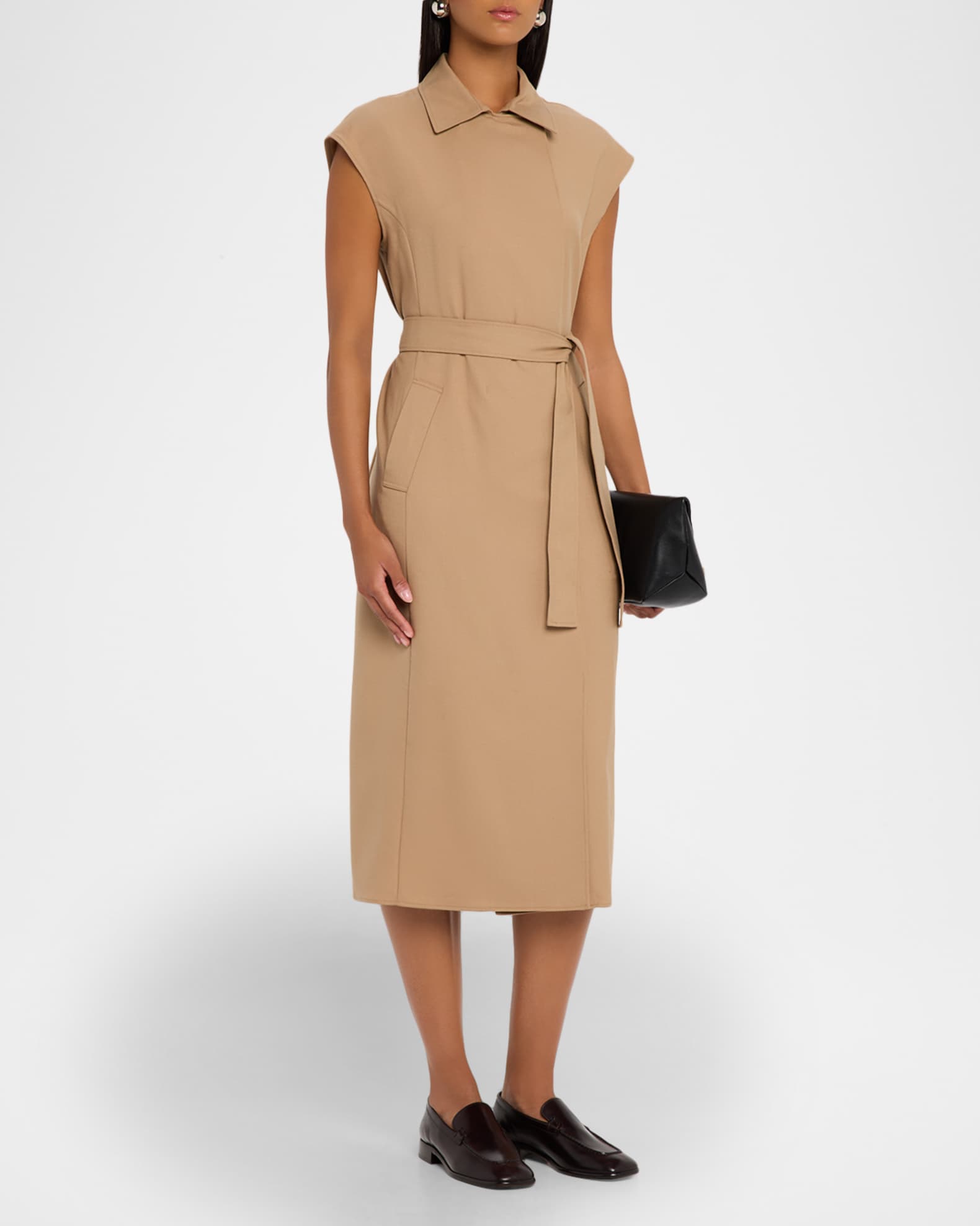 wool maxi dress Emilia Wickstead DETAIL * 30% wool Draped wool maxi dress