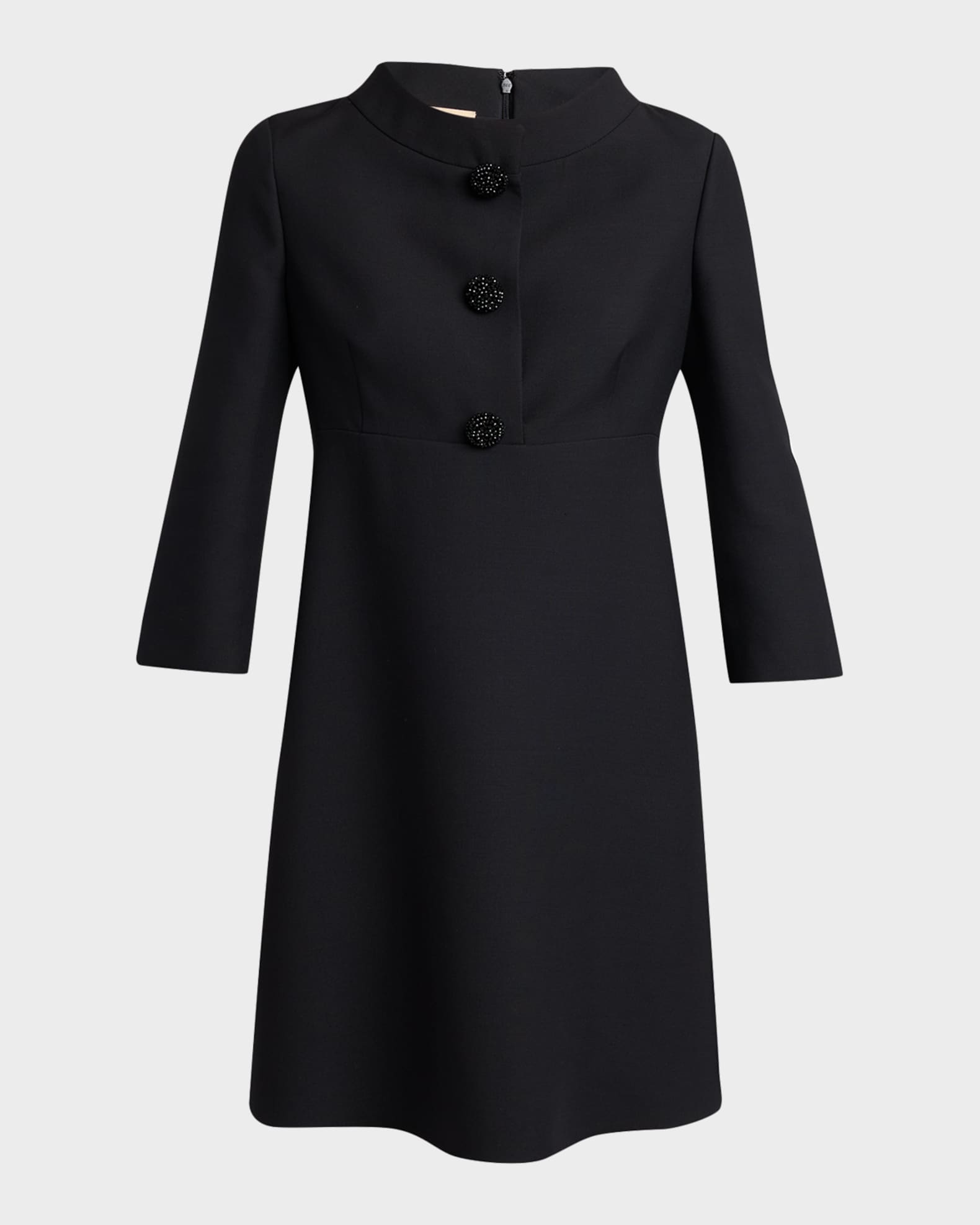 3/4 sleeve black mini dress Marc Cain 3/4 Sleeve Mini Dress – Bluefly main image 0