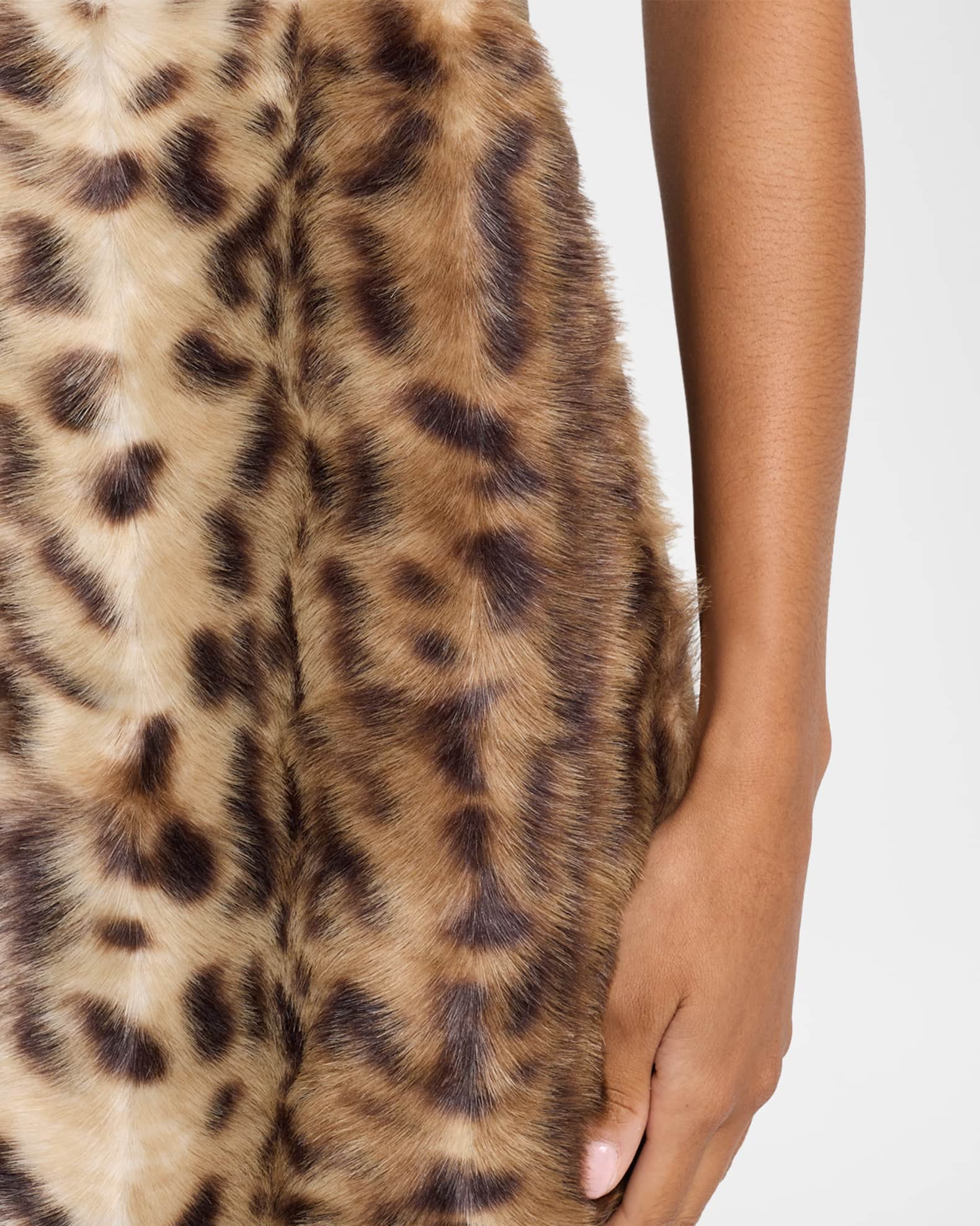 AKNVAS Lis Faux Fur Mini Skirt | Neiman Marcus