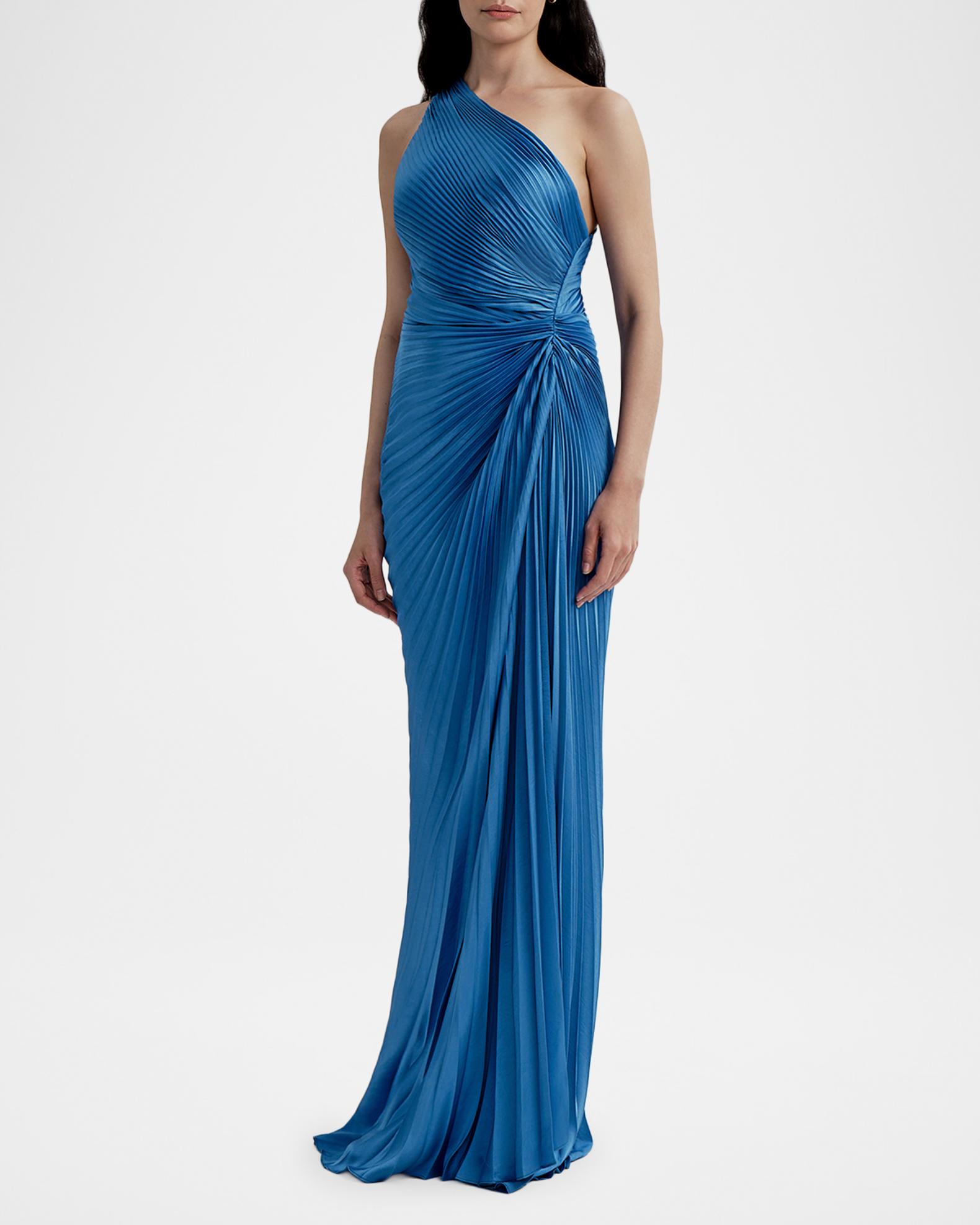 alejandra satin pleated dress ALC Satin Alejandra Pleated Dress by ALC