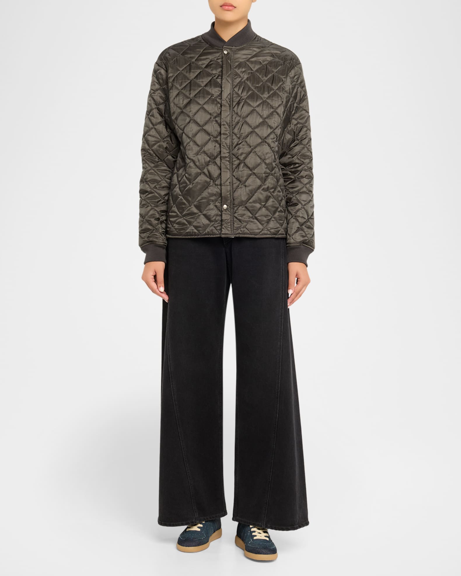 Maison Margiela Replica Denim T-Toe Low-Top Sneakers | Neiman Marcus