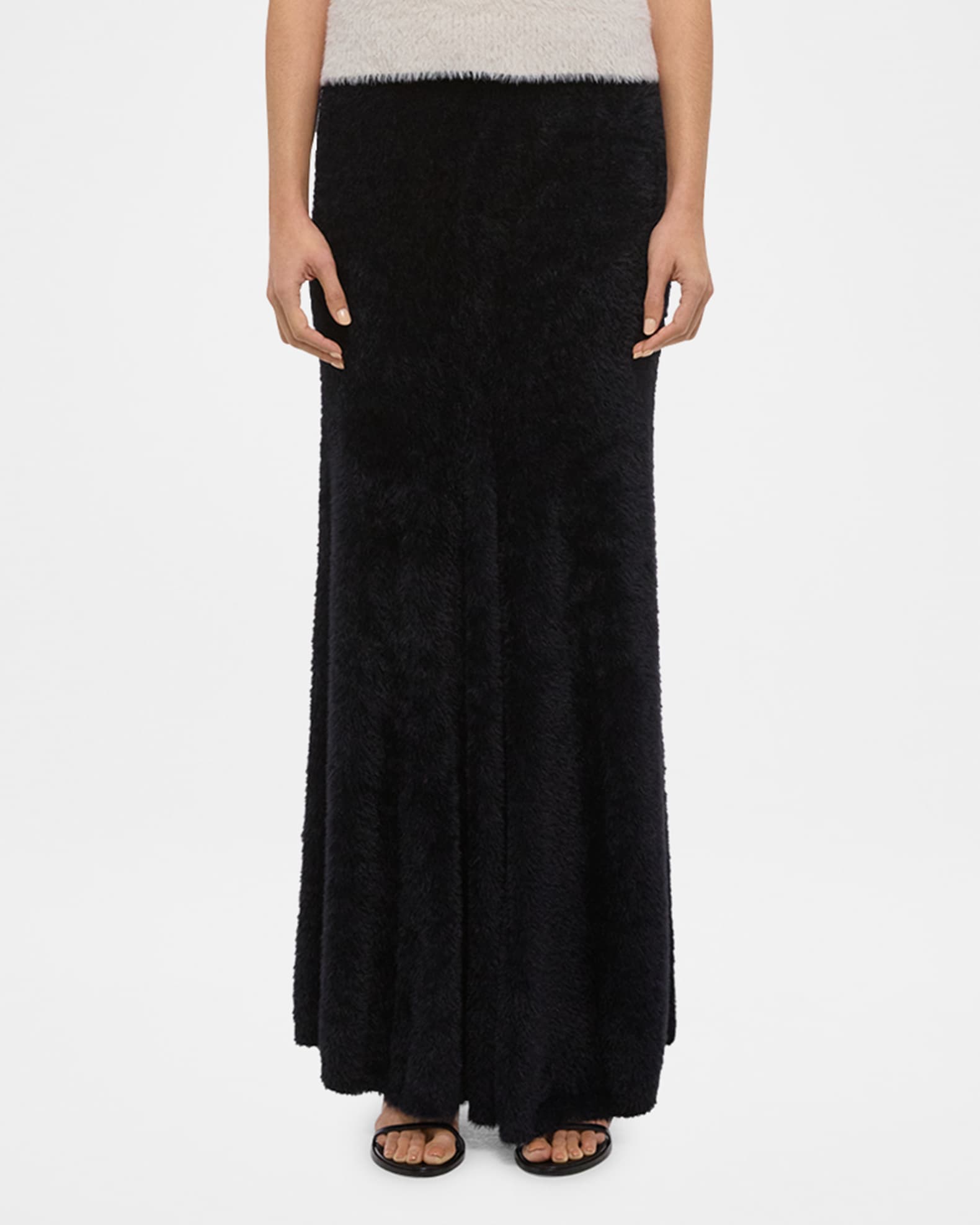Helmut Lang Eyelash Knit Maxi Skirt | Neiman Marcus
