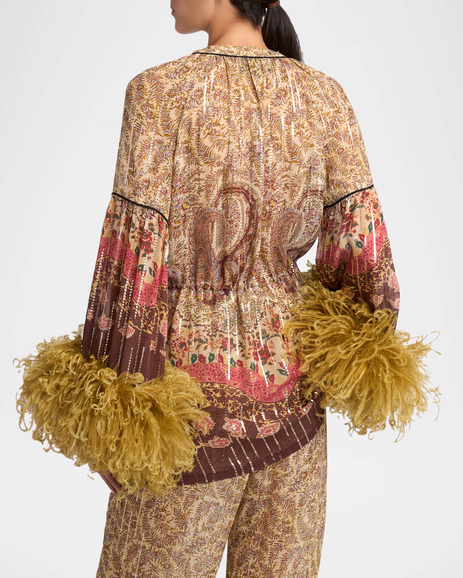 【VALENTINO】半袖ブラウスシルク100％ スクエアネック　カーキ　レース VALENTINO】半袖ブラウスシルク100％ スクエアネック カーキ レース