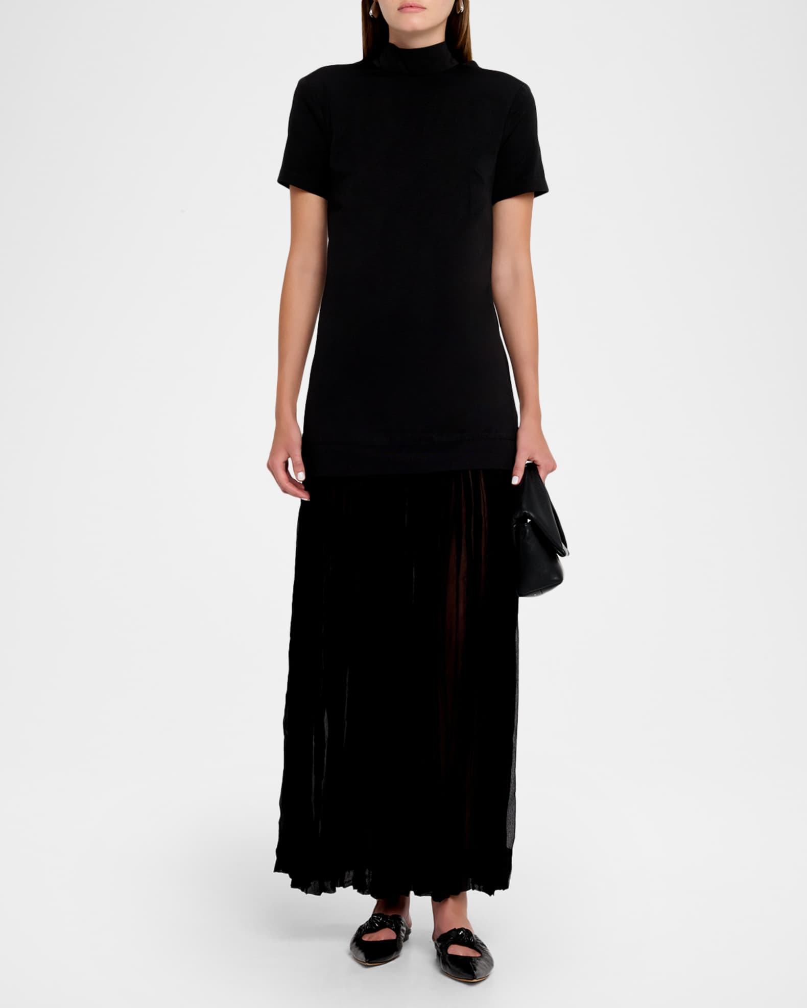 STAUD, Pia Dress in Black, Size XS