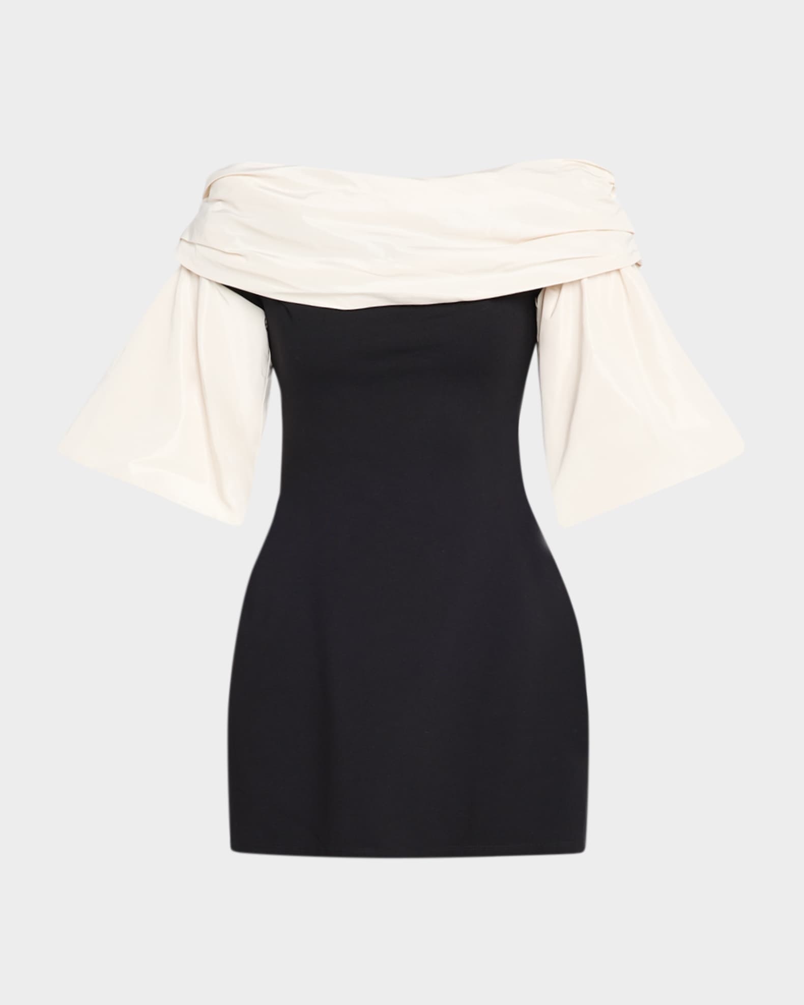 Staud Harper Dress Black Ivory