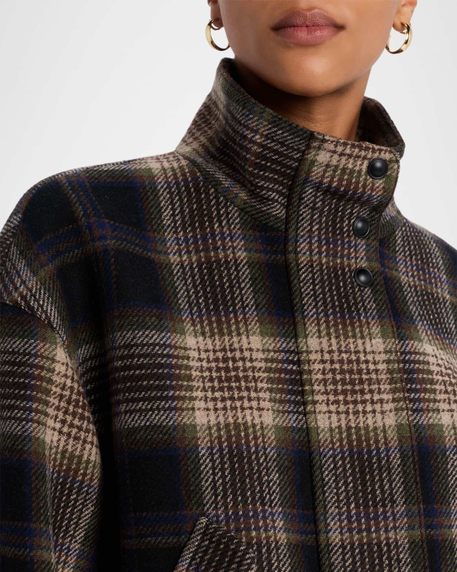 Veronica Beard Bateman Plaid Jacket Neiman Marcus