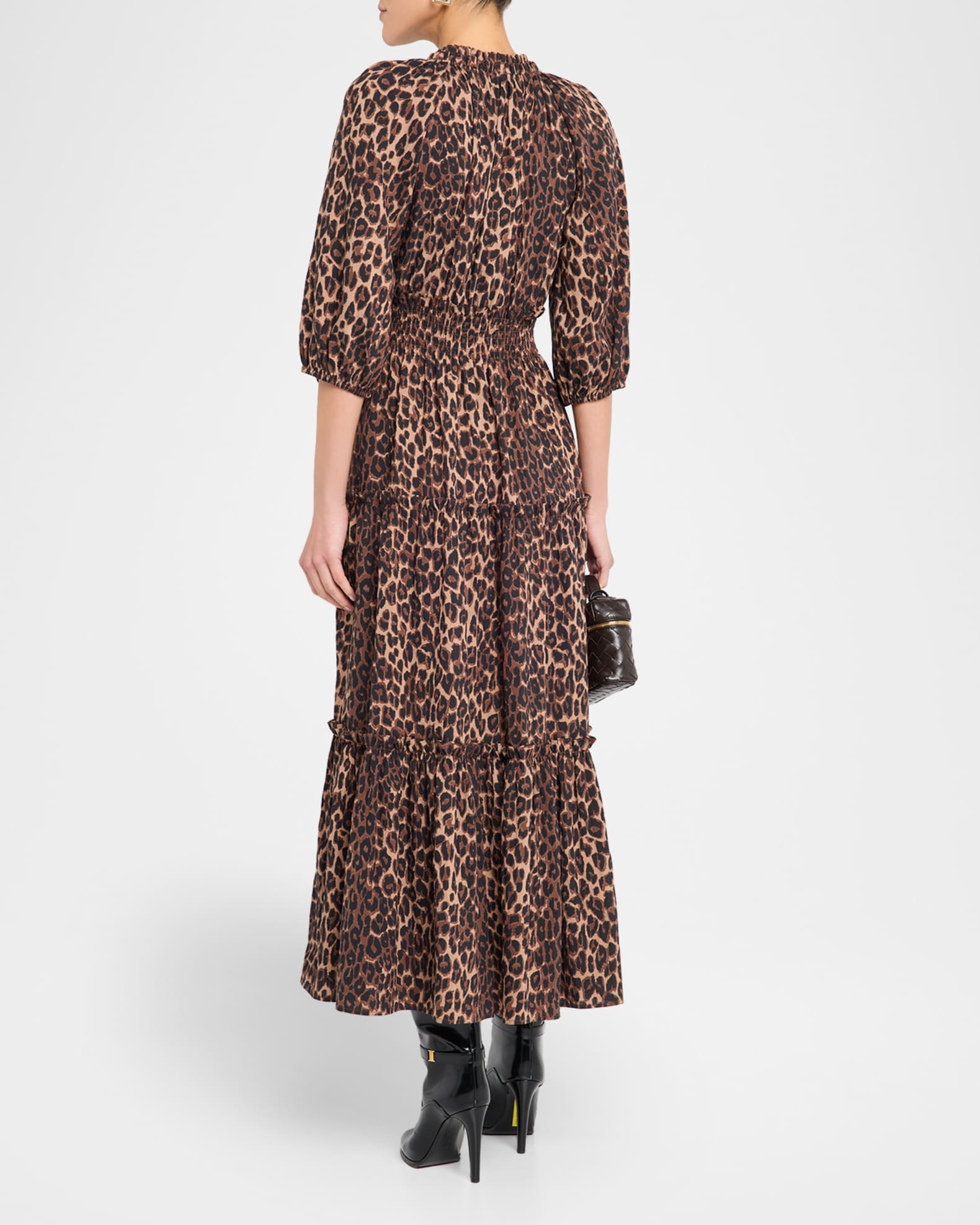 knee length dresses for ladies UNTAMED LEOPARD MESH MAXI DRESS IN MOCHA  itsmecloset