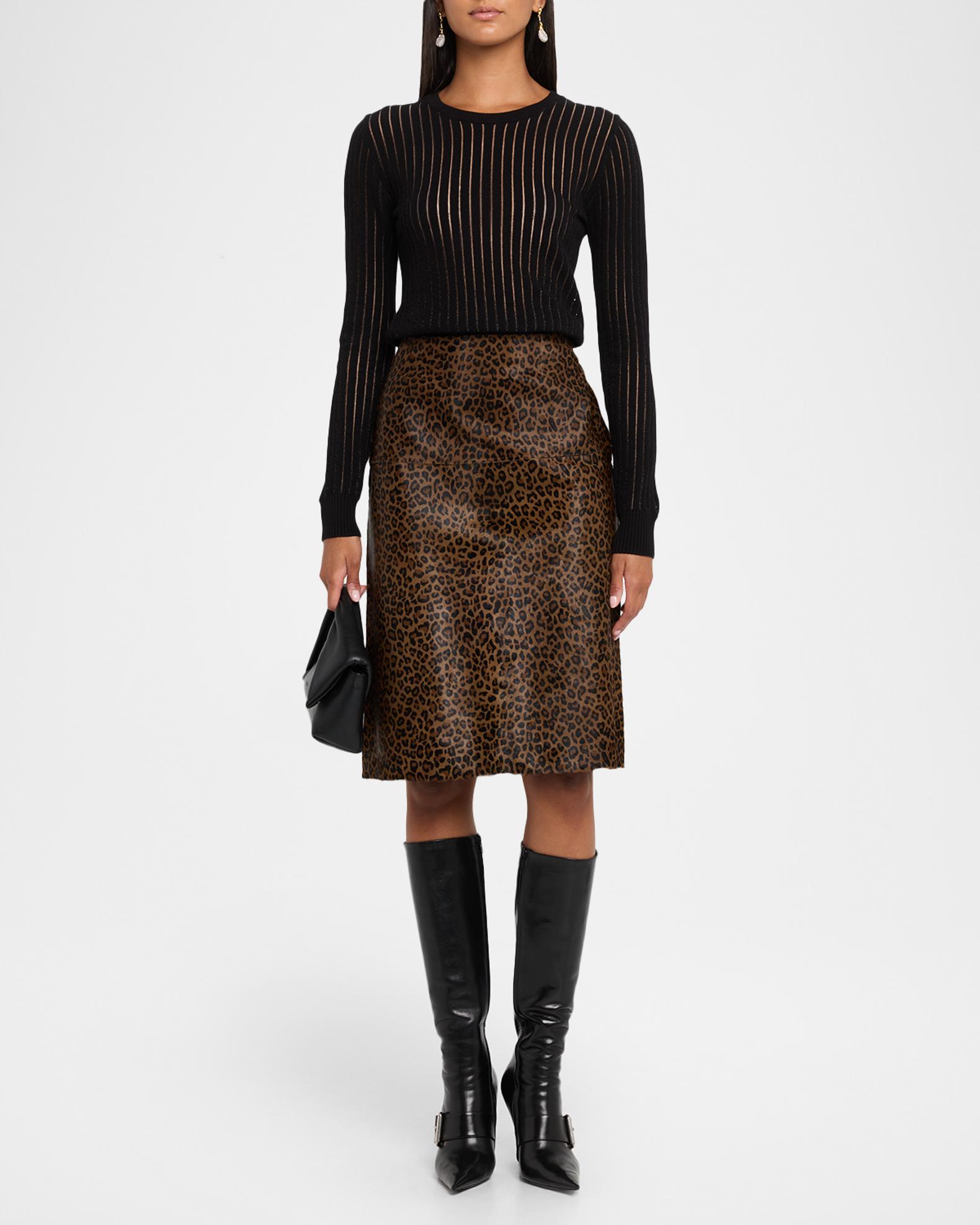 FRAME The Sheer Stripe Sweater | Neiman Marcus