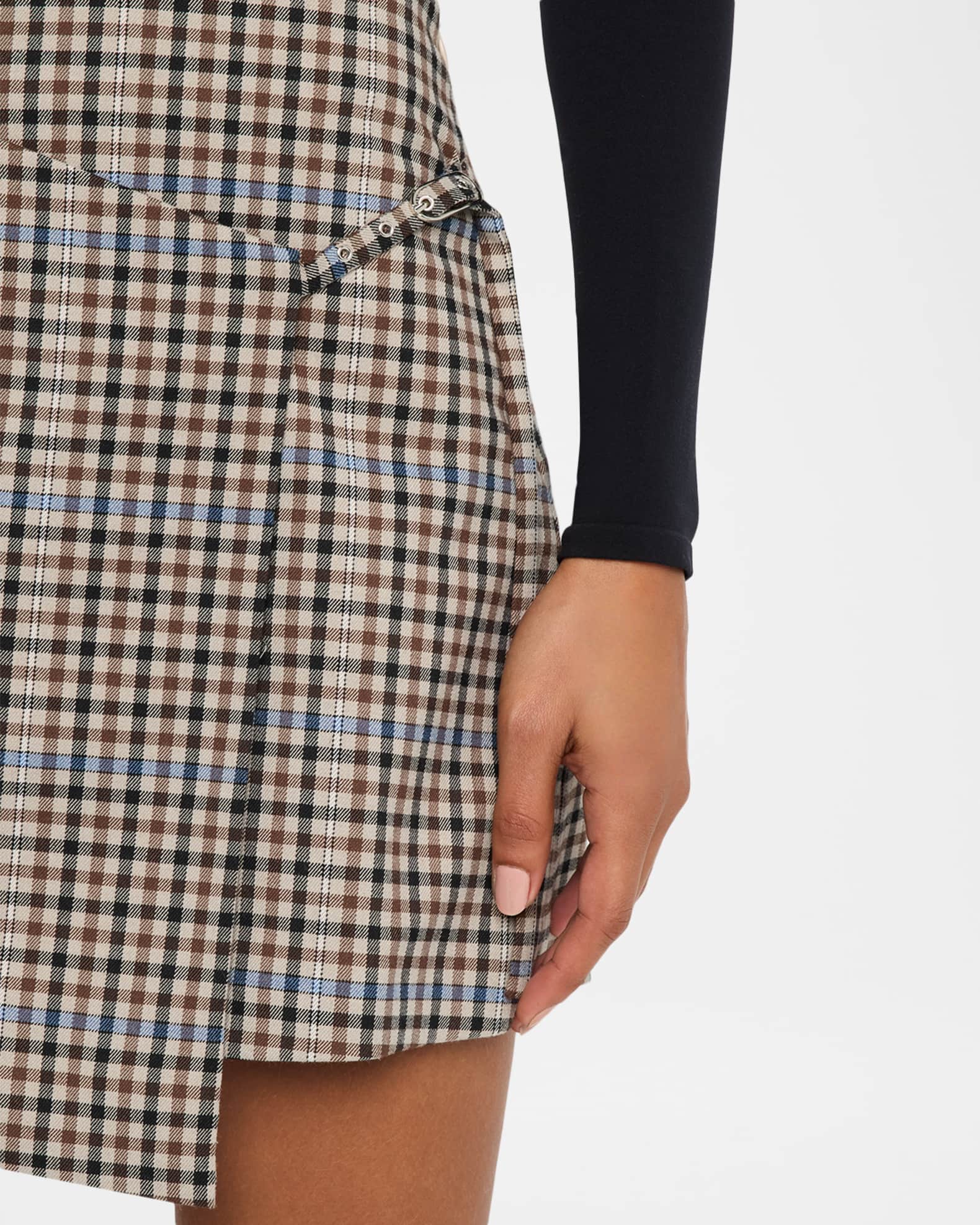 【Andequal】 checked mini skirt Rails Nial Check Mini Skirt | Neiman Marcus