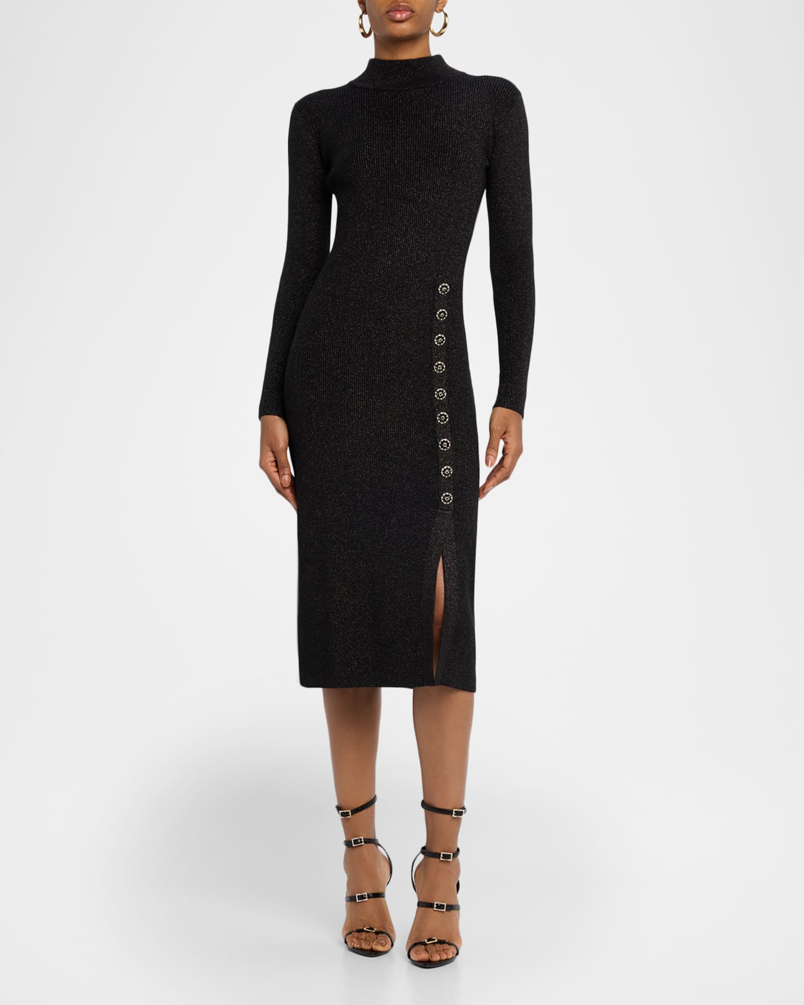 Elie Tahari Women's The Chaya Sweater Dress - Black - Size M - Noir White