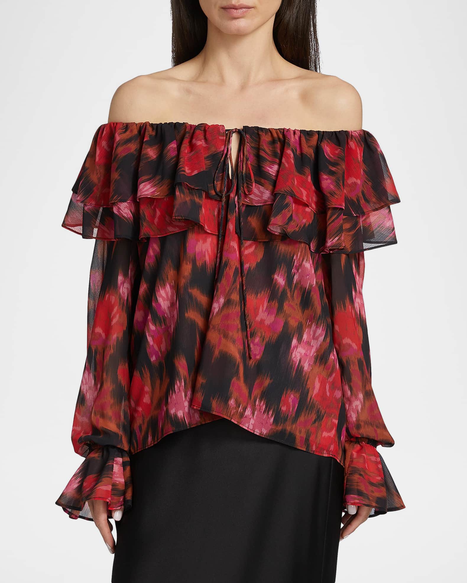 SCOMCHIC Women's Plus Size Blouses Summer Casual Loose Batwing Short Sleeve Chiffon Flowy Tops Dressy Elegant Blouse Shirt, Wine Red, 3XL