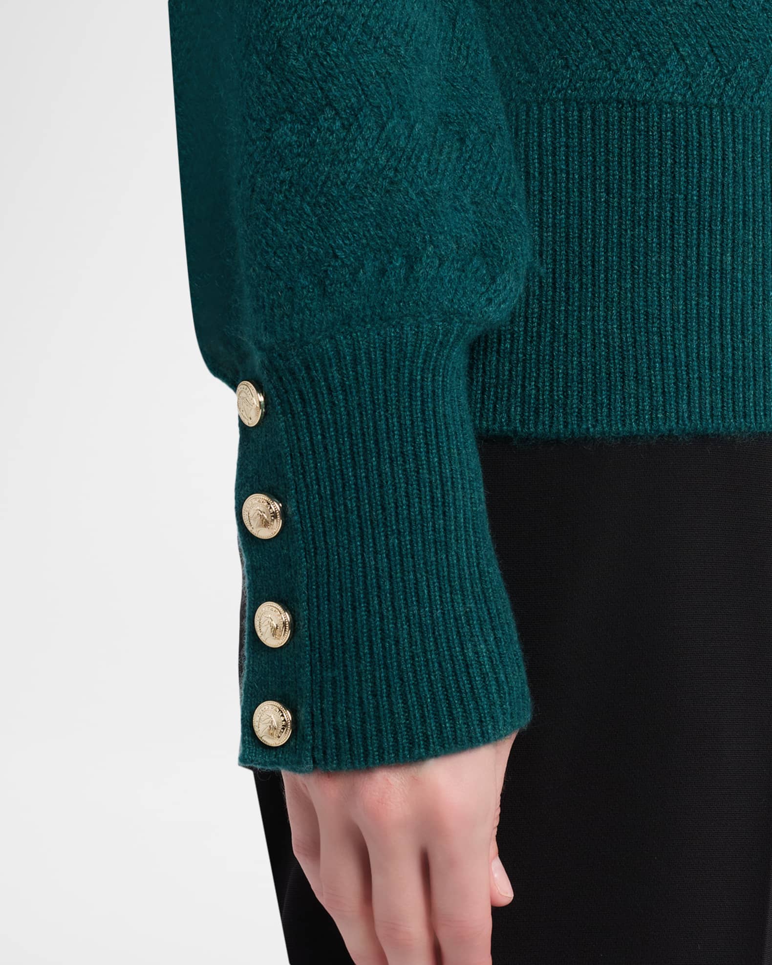 Elie Tahari The Tricia Cashmere Mock-Neck Sweater | Neiman Marcus