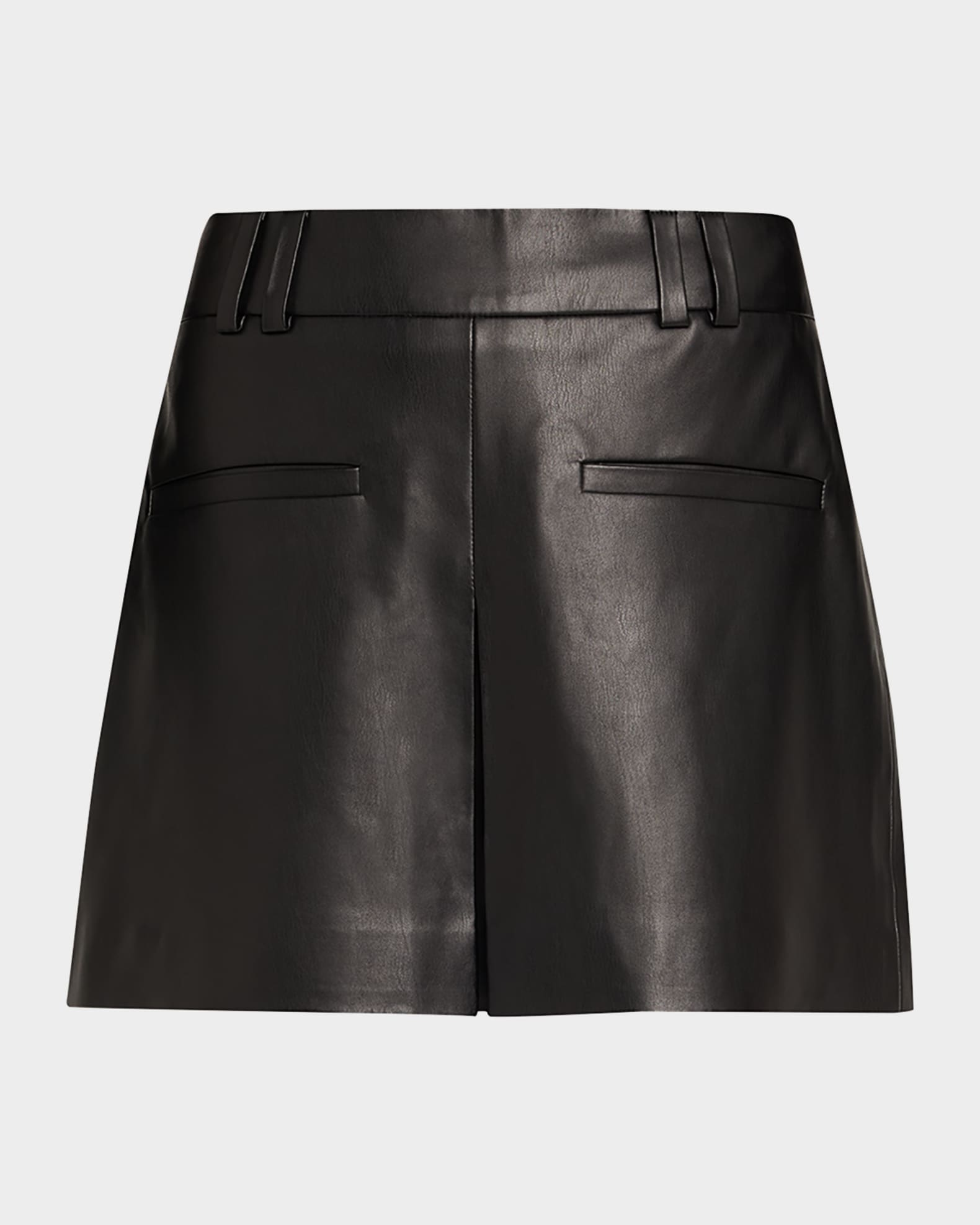 Veronica Beard Pavaline Vegan Leather Mini Skirt | Neiman Marcus