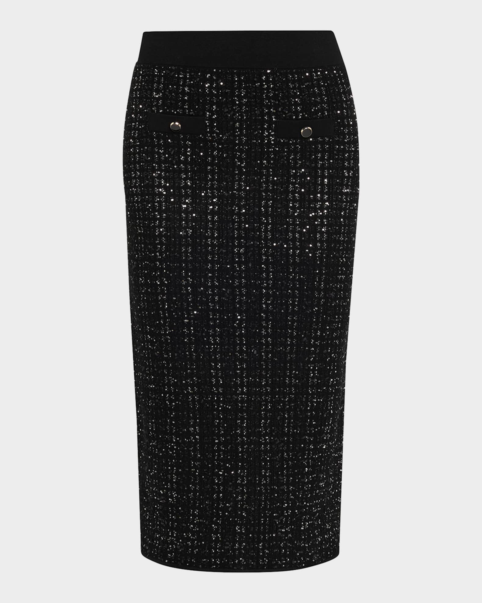 Veronica Beard Corbin Knit Midi Skirt | Neiman Marcus