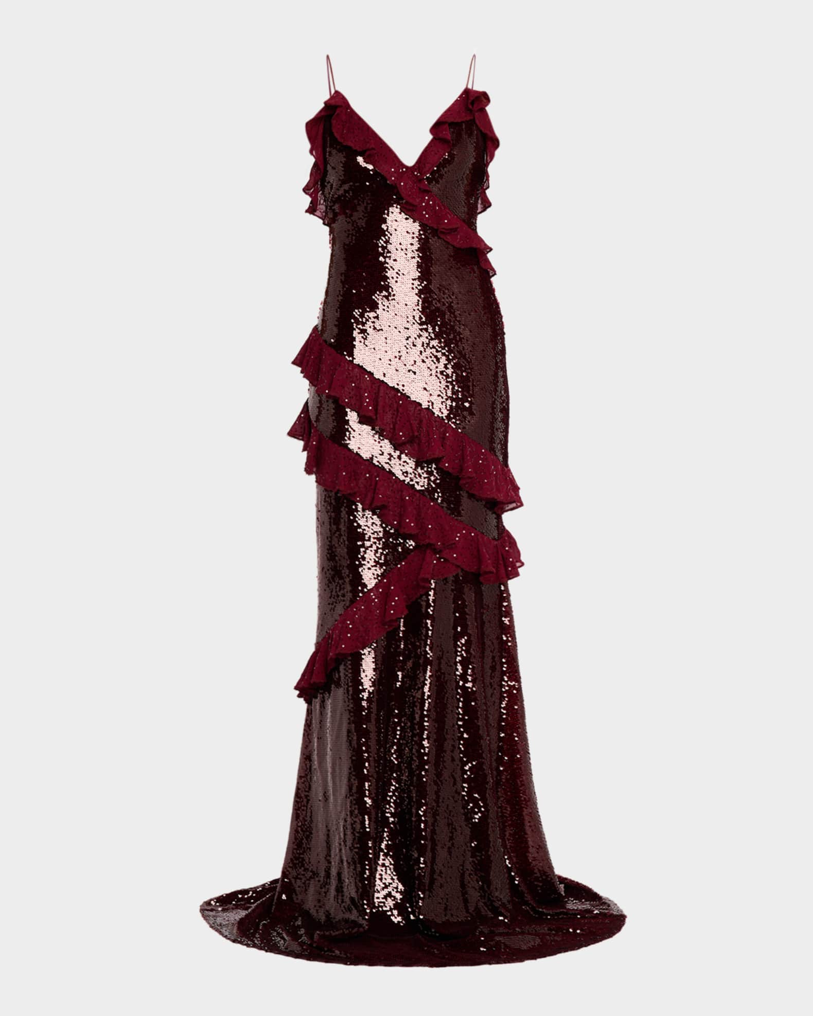 chinese dress ladies Rialto Silk-Blend Maxi Dress main image 1