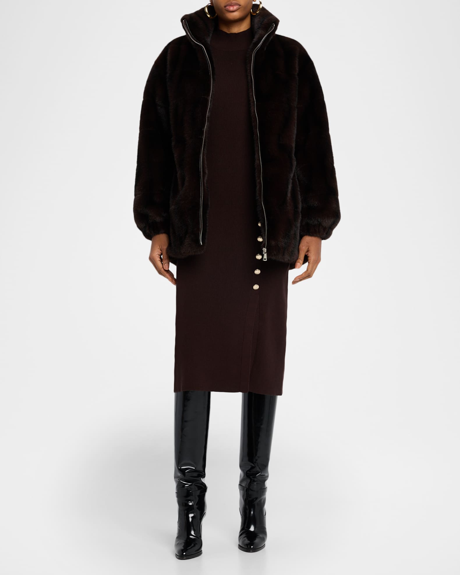 Elie Tahari The Eliana Faux Fur Coat | Neiman Marcus