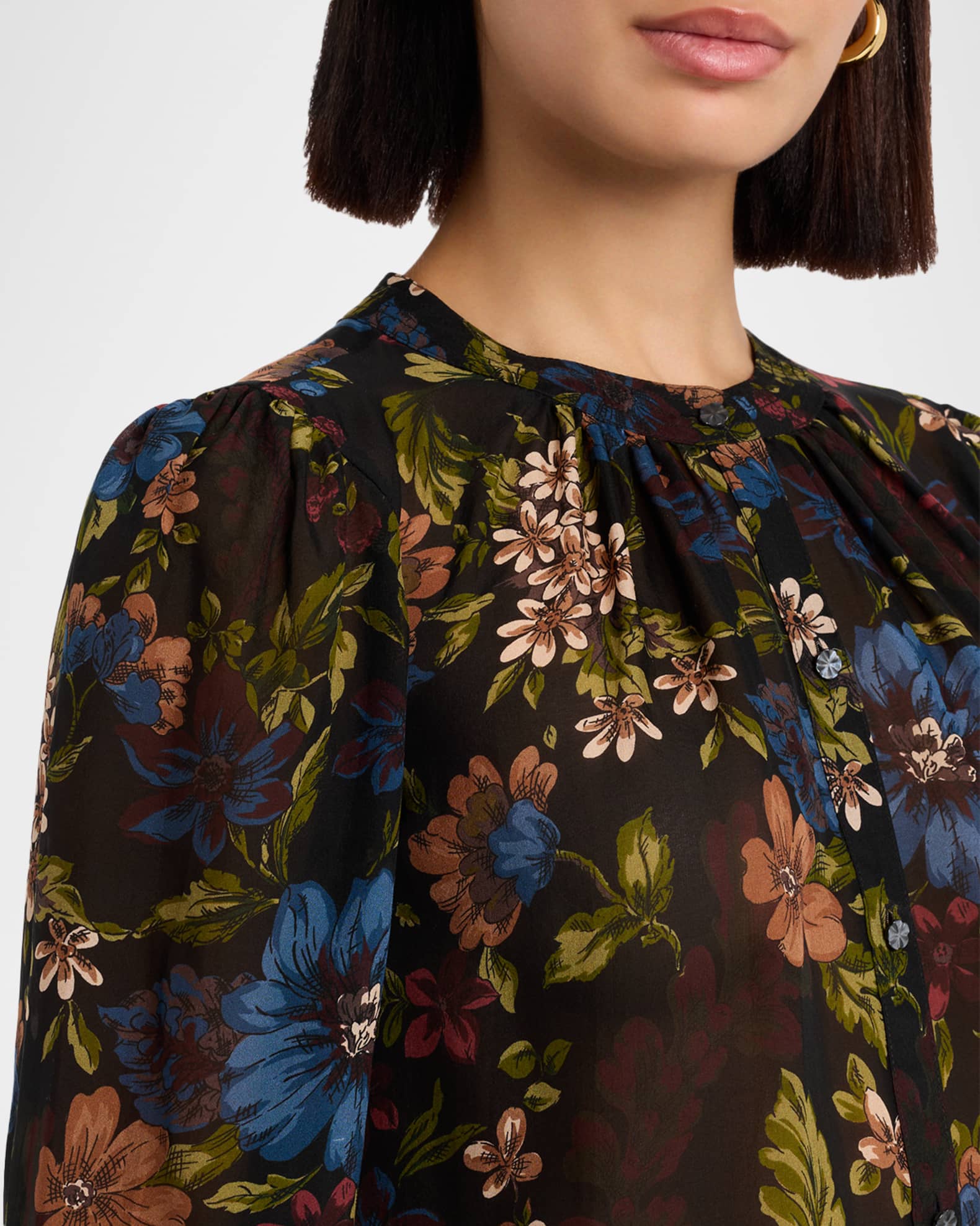 Veronica Beard Ashlynn Floral Blouse main image 0