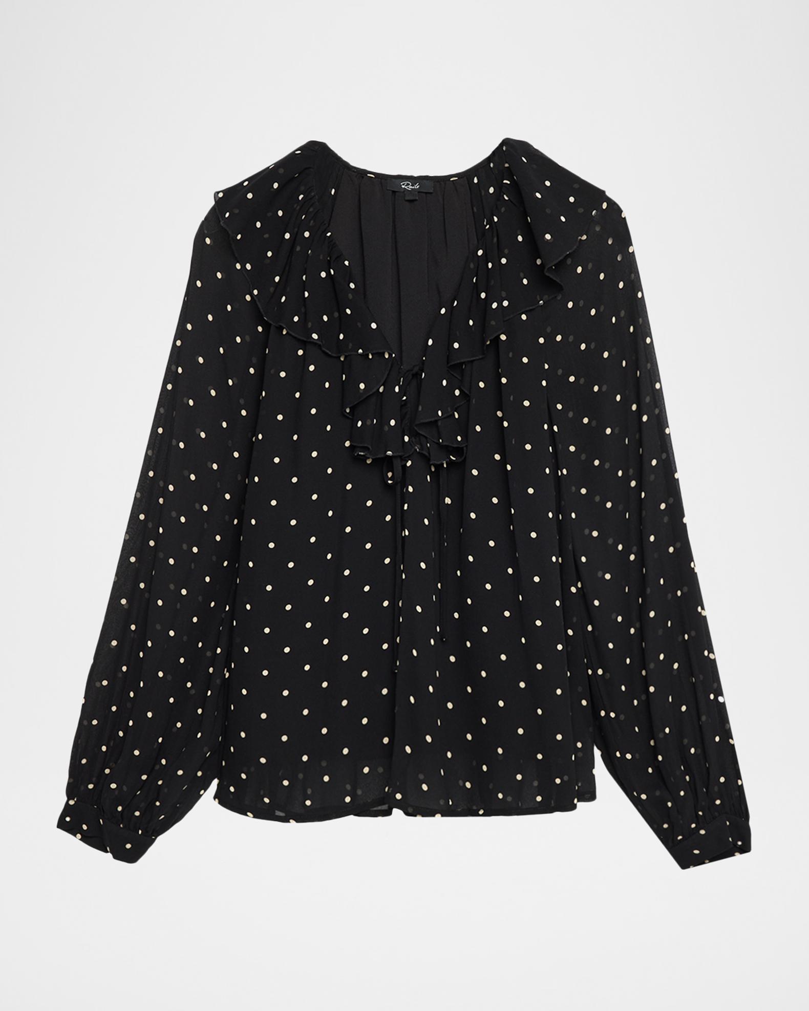 Rails Honora Polka-Dot Chiffon Blouse | Neiman Marcus