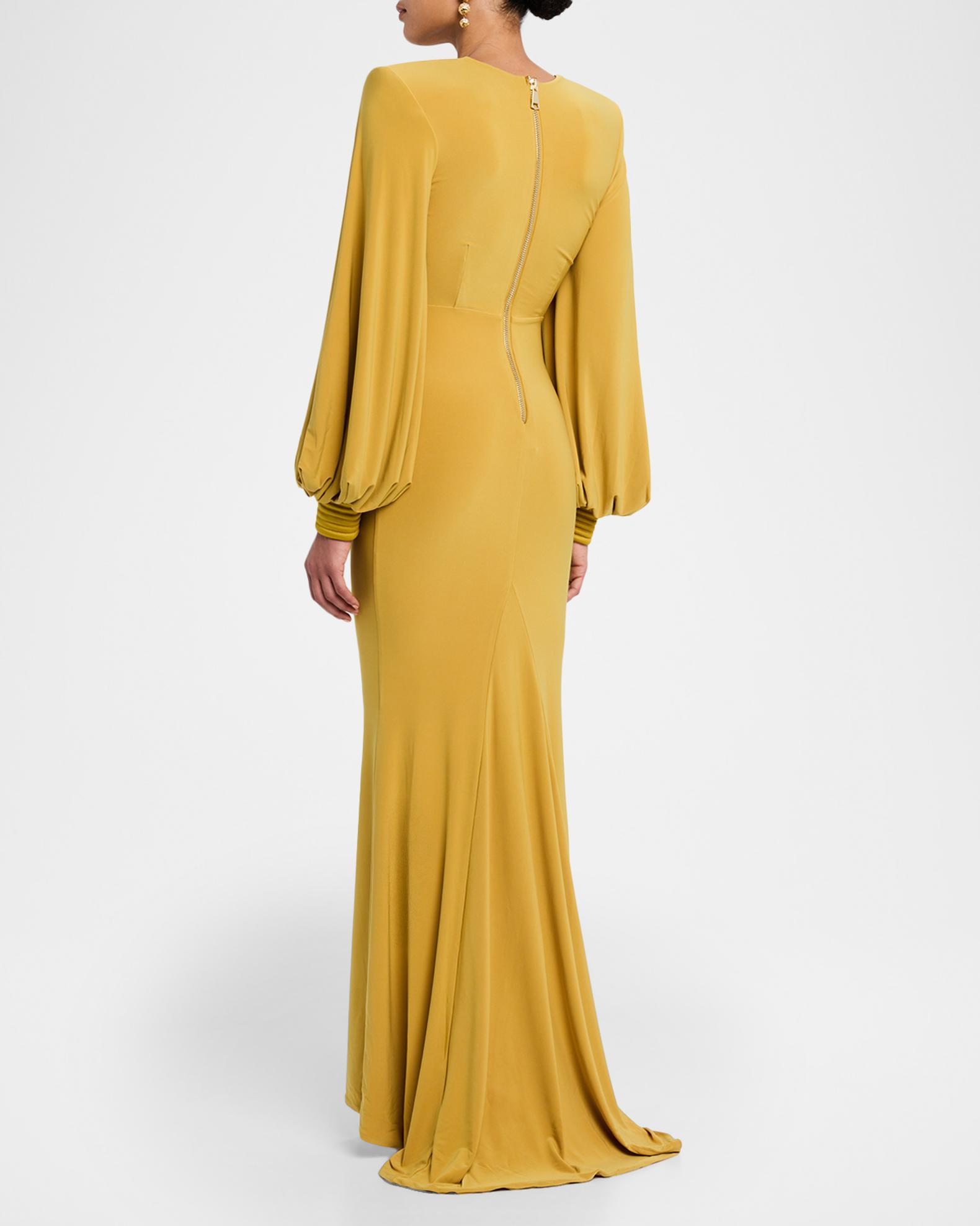 zhivago evening dresses Zhivago Women's Betsey Stretch-Satin Gown - Ink