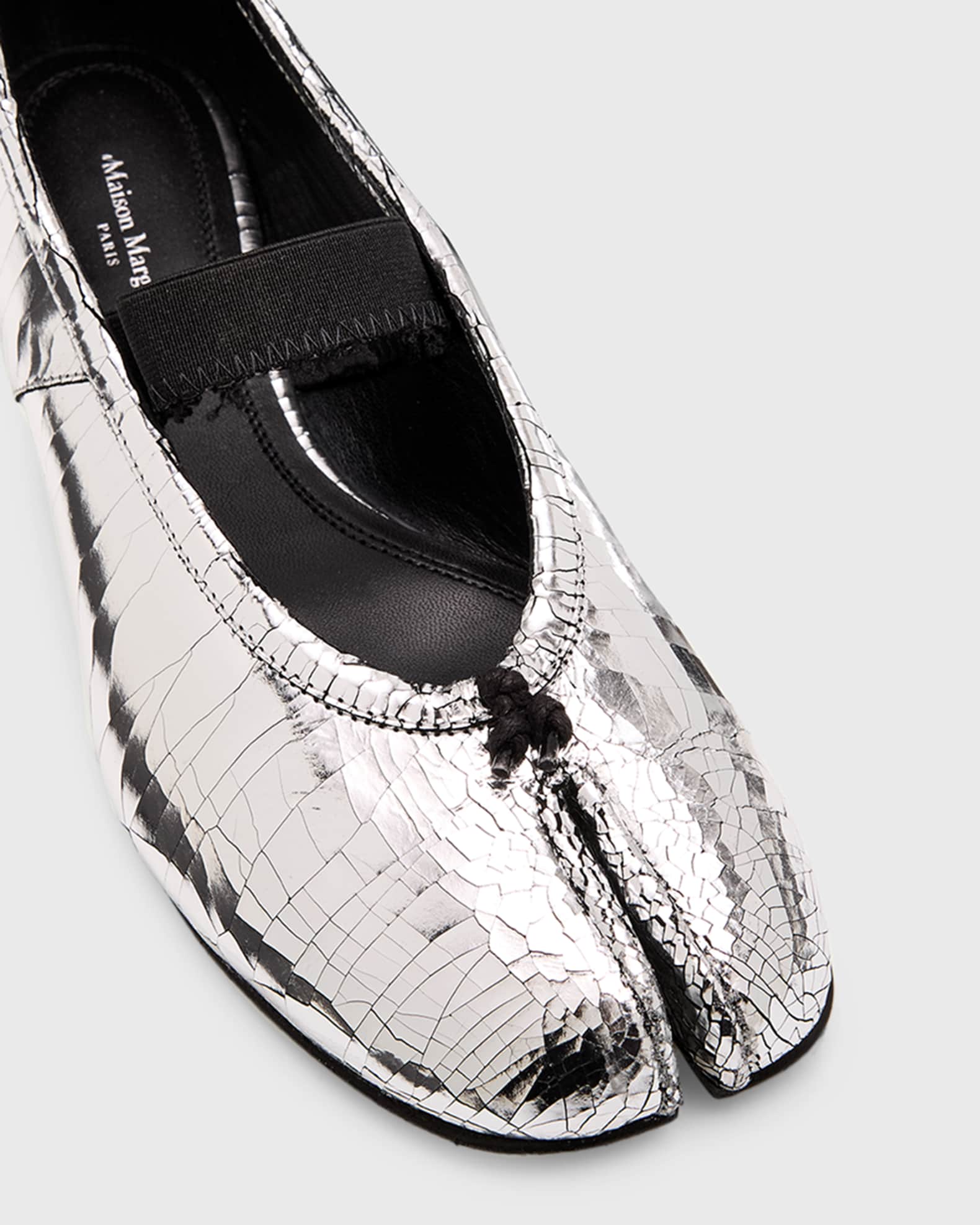 Maison Margiela タビバレエ TABI バレリーナ Maison Margiela Tabi Broken Mirror Leather Ballerina Flats