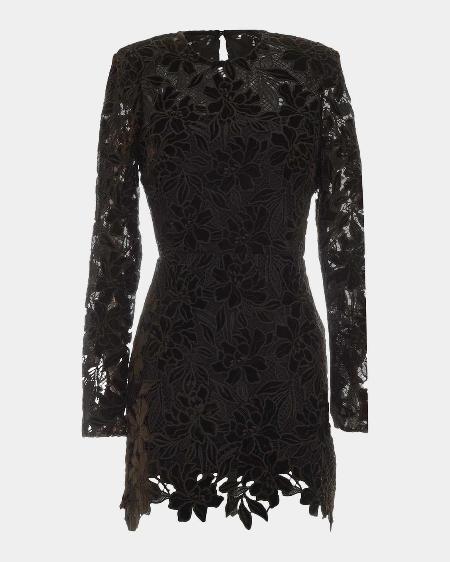 Dress the Population Black Label Stassi Lace Cocktail Mini Dress