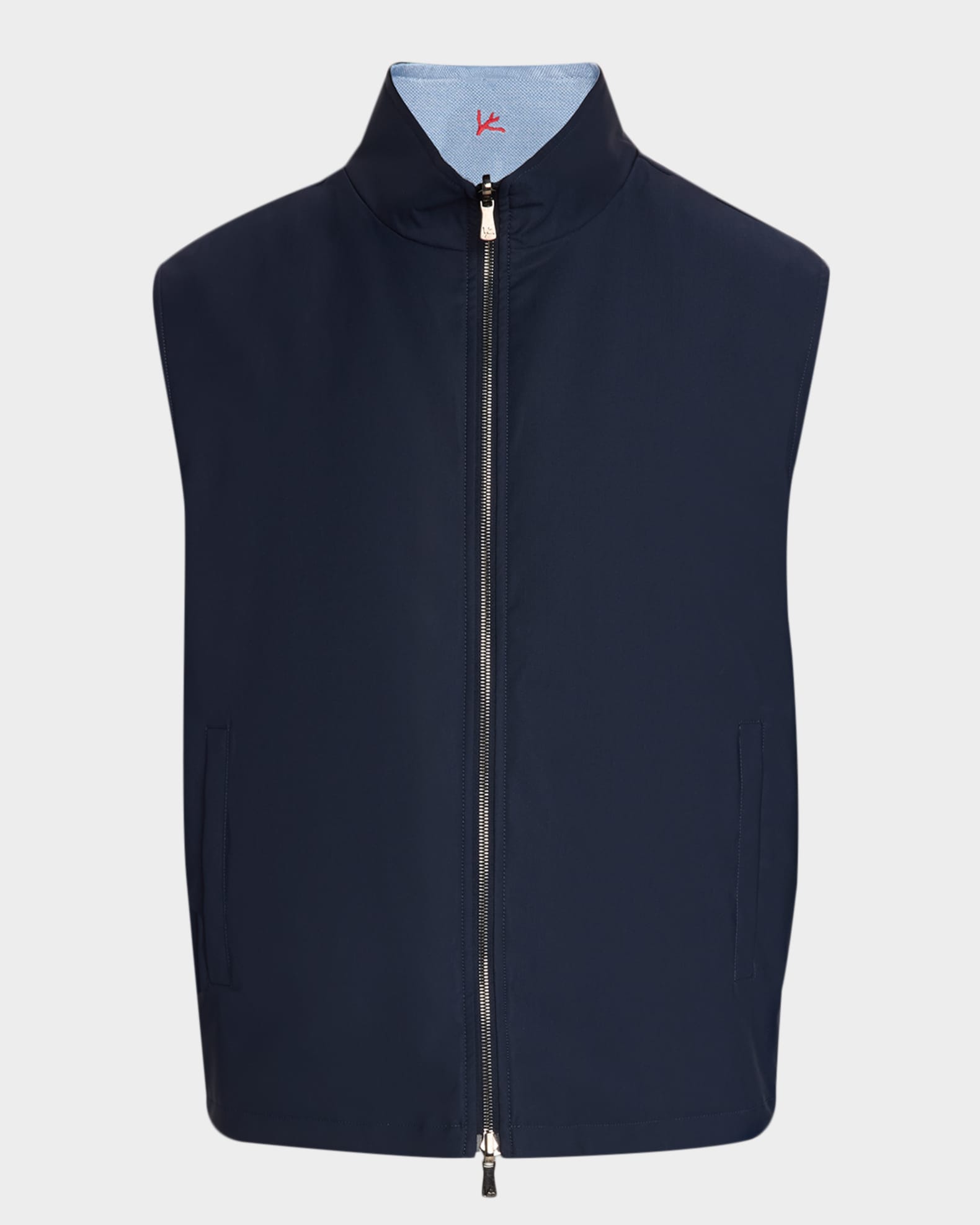 Isaia Men's Zipped Reversible Vest | Neiman Marcus