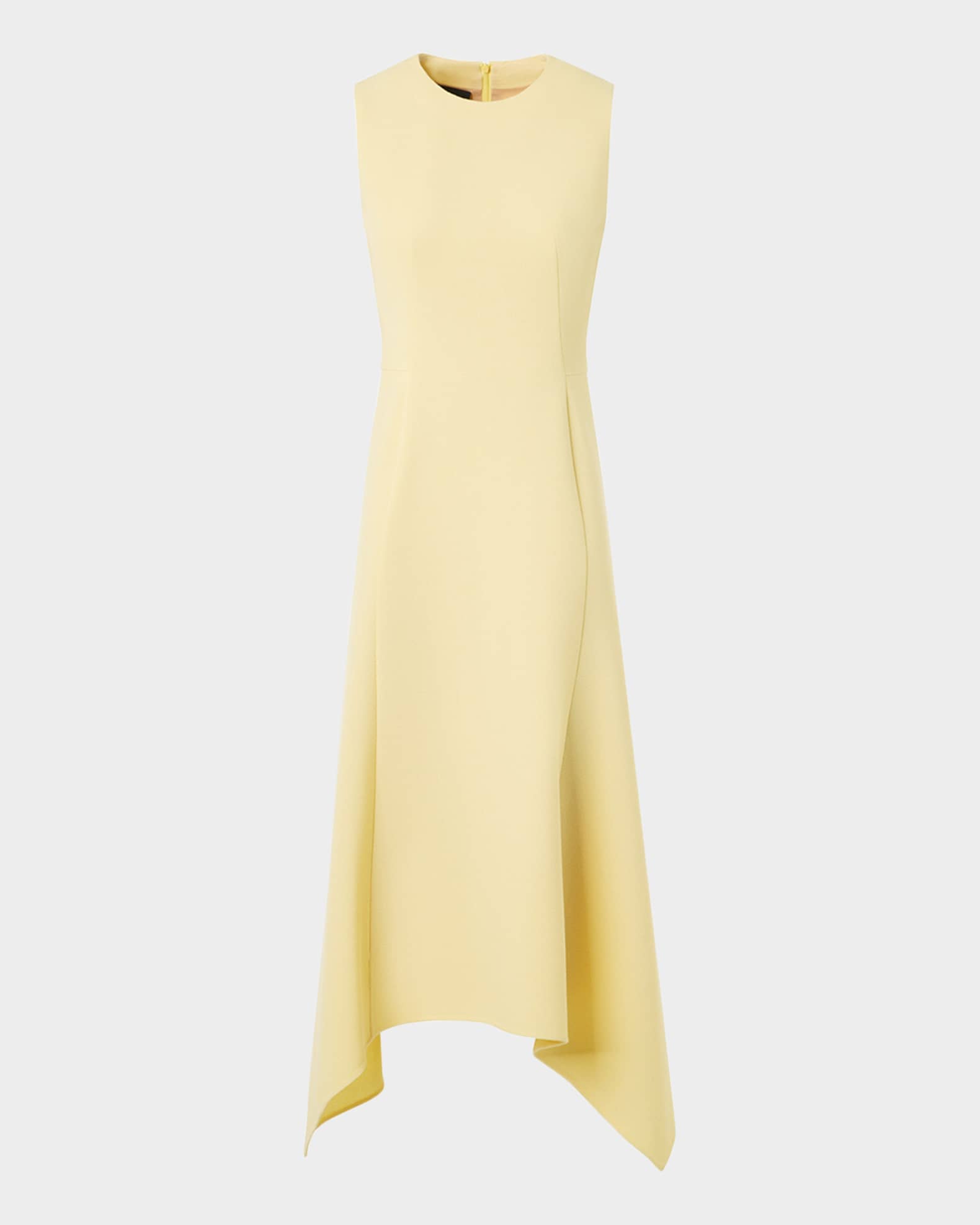Akris Sleeveless Fit-And-Flare Midi Dress, Sun, Women's, 12, Cocktail & Party Wedding Guest Dresses A-Line Dresses