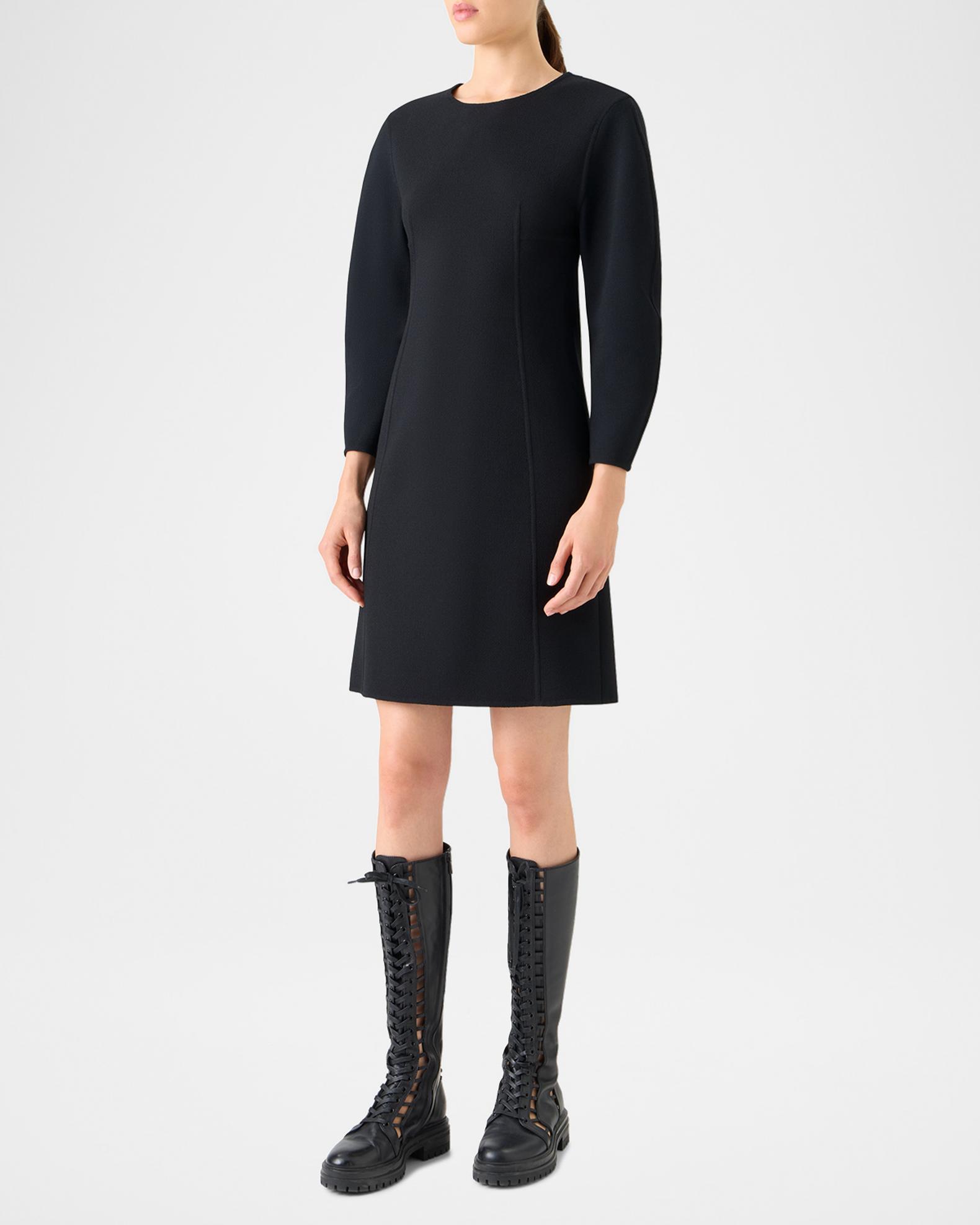 wool mini dress long sleeve LongSleeve Wool Mini Dress 0