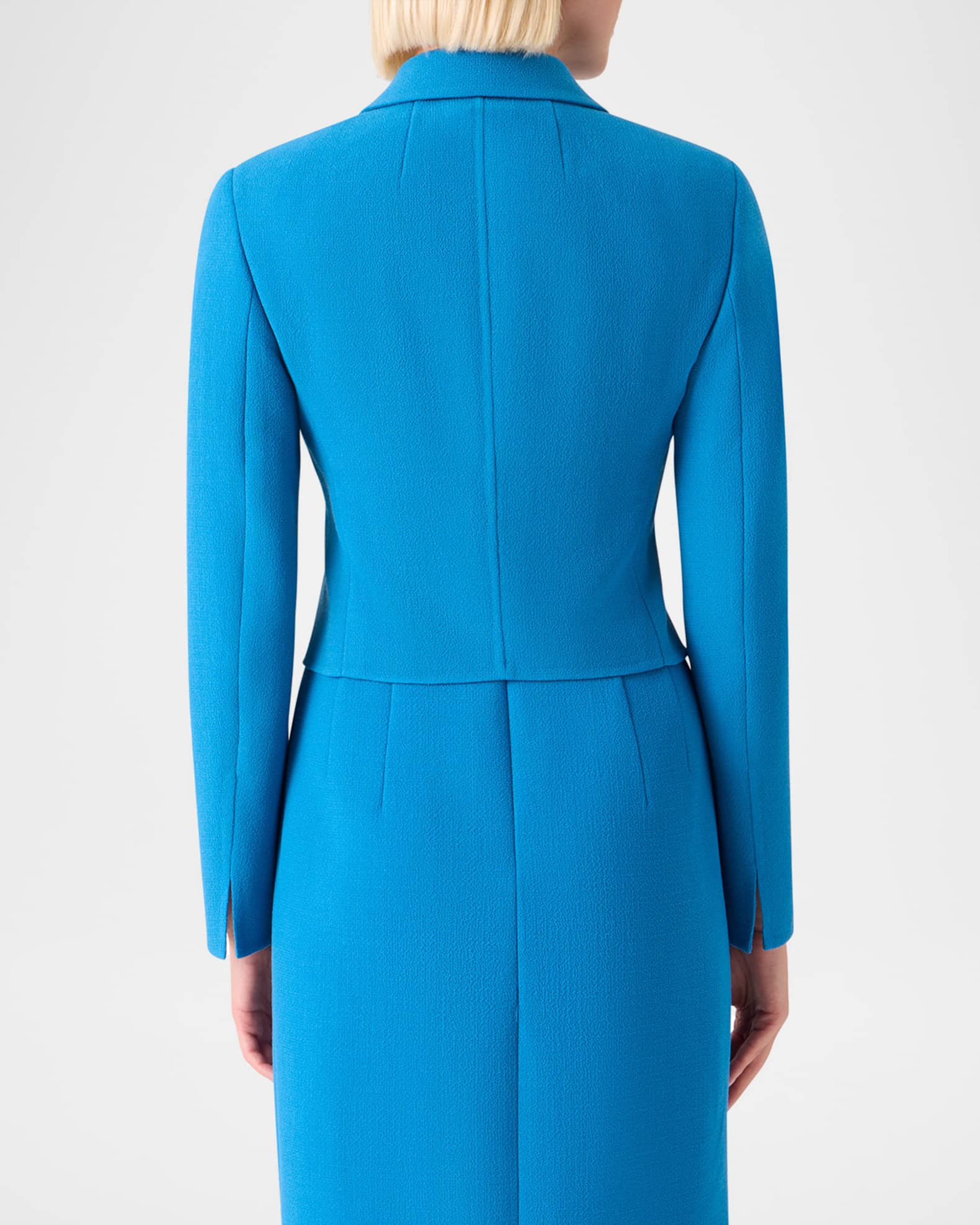 Akris Helios Wool Slim Short Jacket | Neiman Marcus