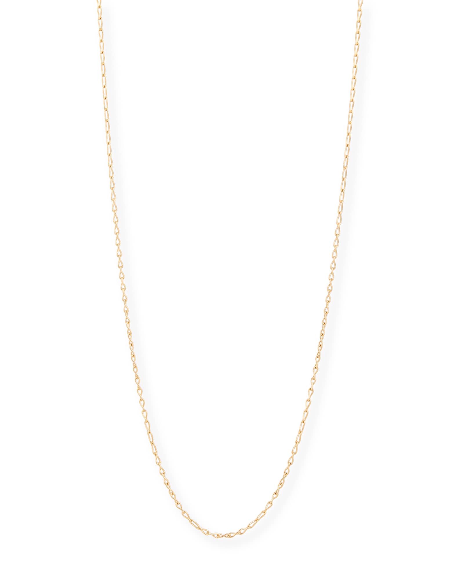 18K Rose Gold Eight Chain, 35"L 0