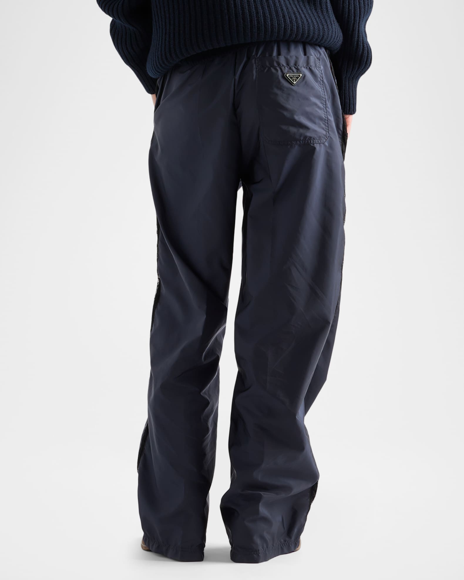 Prada Re-Nylon Wide-Leg Pants | Neiman Marcus