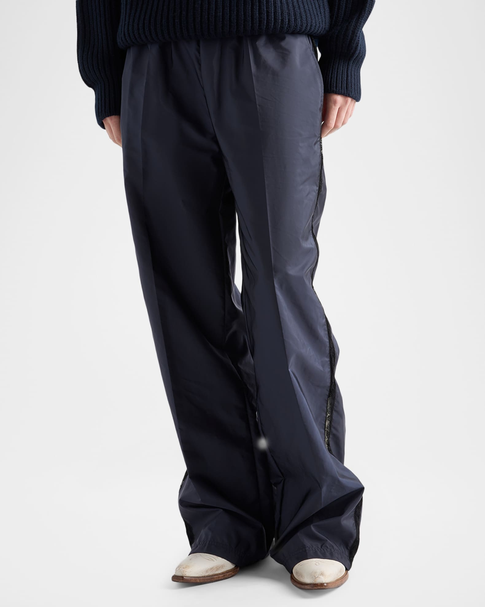 パンツ Archive PRADA wide slacks Prada Re-Nylon Wide-Leg Pants | Neiman Marcus