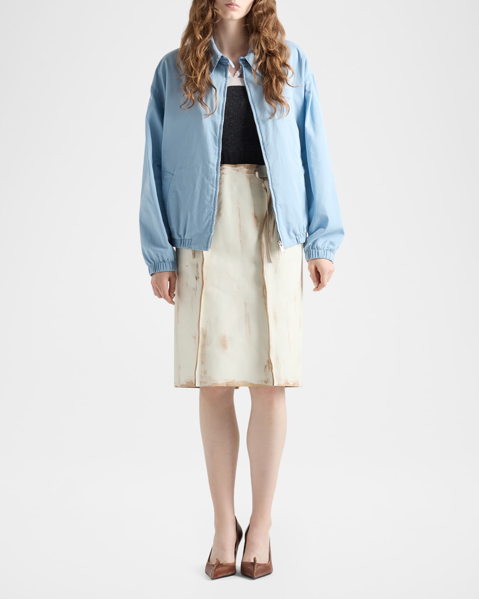 ジャケット・アウター PRADA 90s Archive Light Blue Zip Blouson PRADA 90s Archive Light Blue Zip Blouson - メルカリ