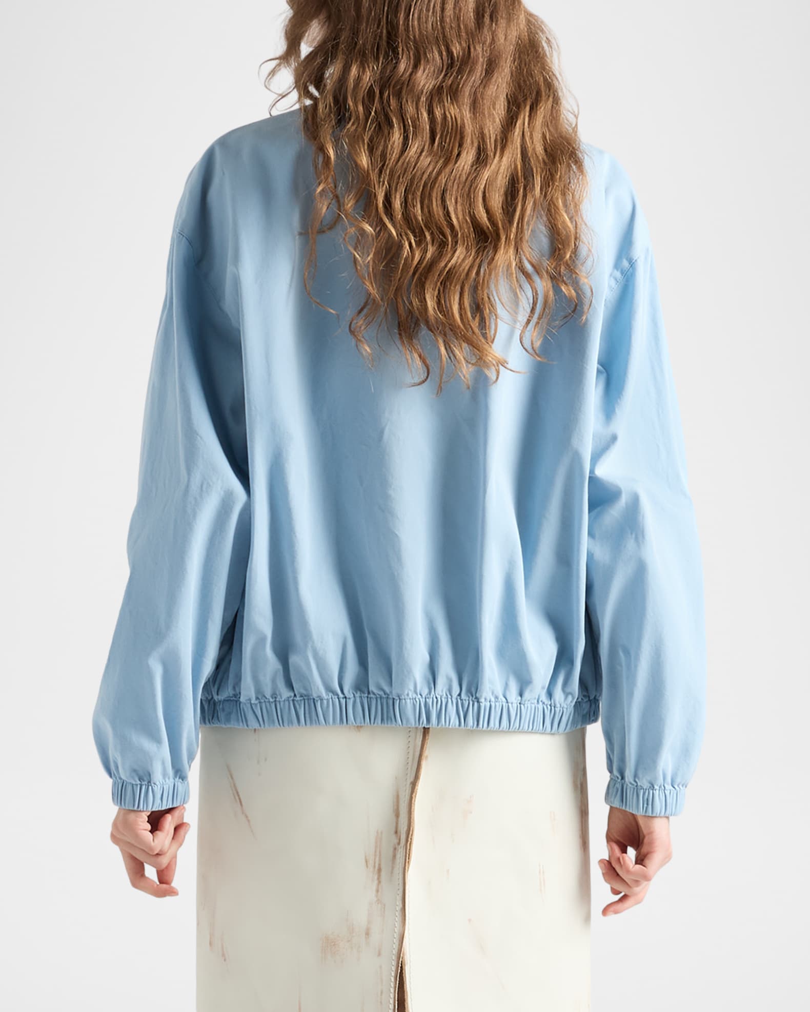 Prada jacket men - Gem PRADA 90s Archive Light Blue Zip Blouson