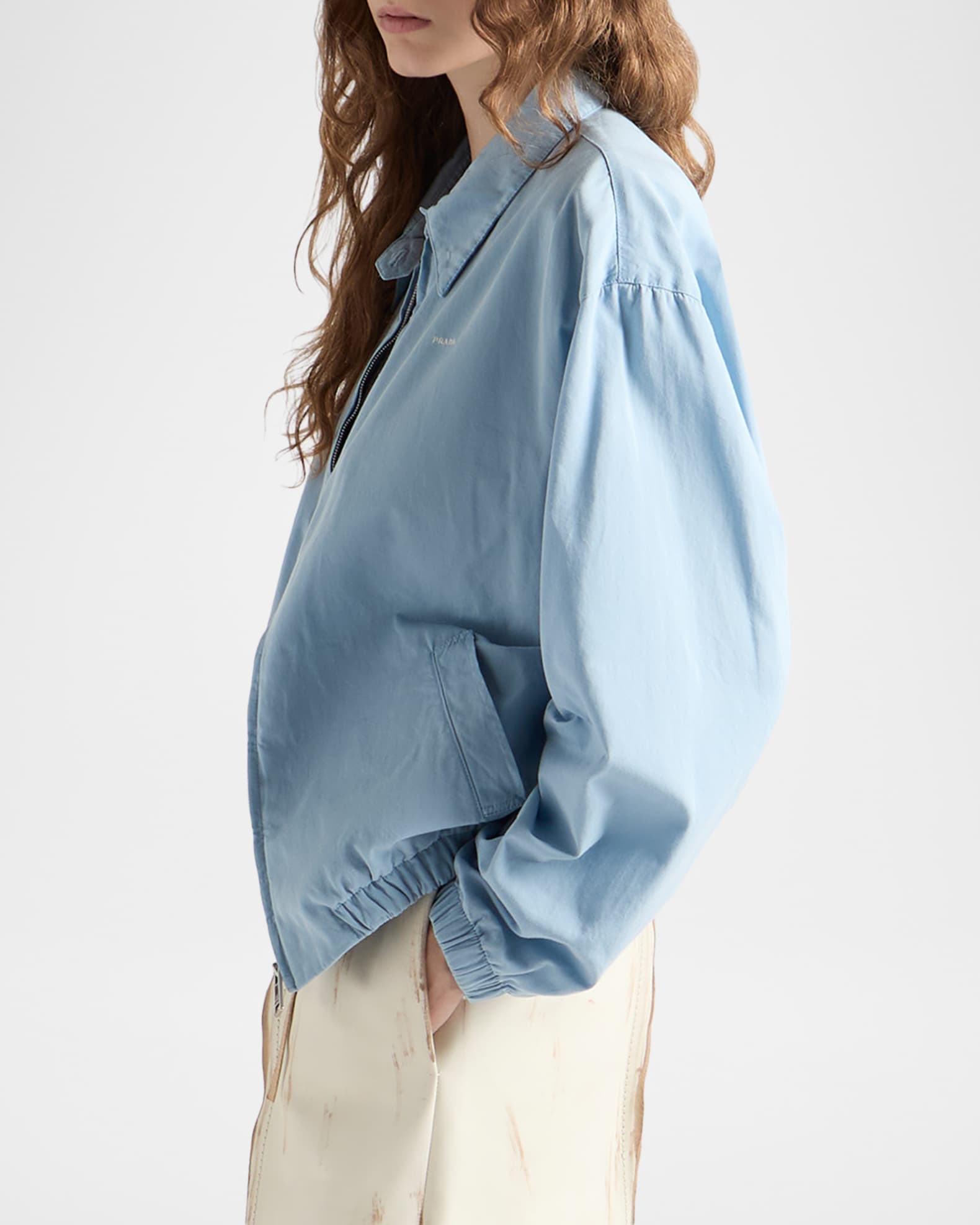 Prada Old Gabardine Blouson Jacket | Neiman Marcus